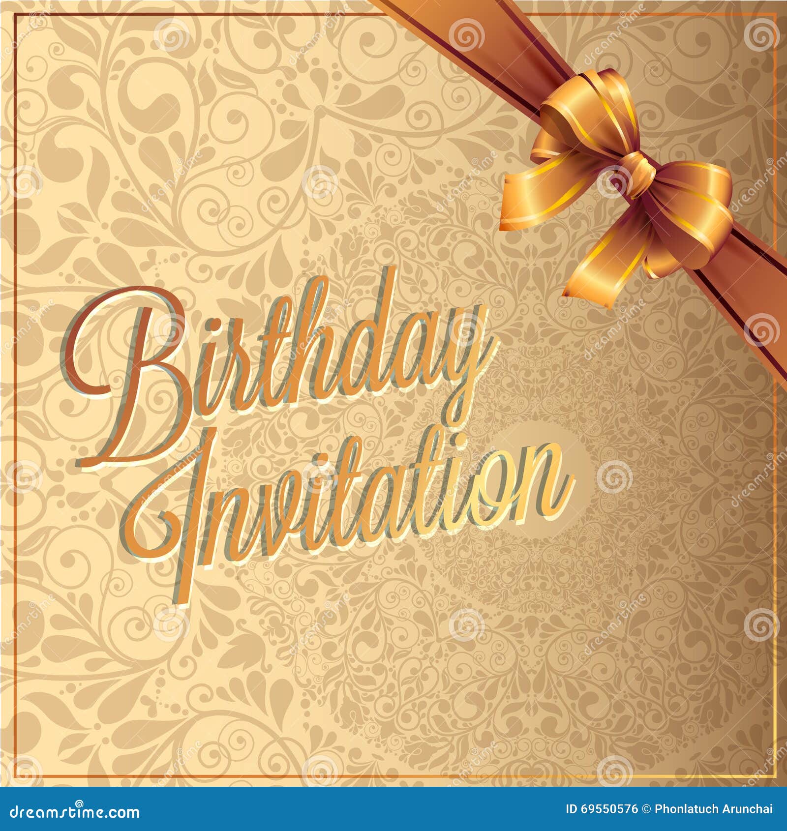 Birthday Card with Background Vector Design Stock Vector - Illustration ...