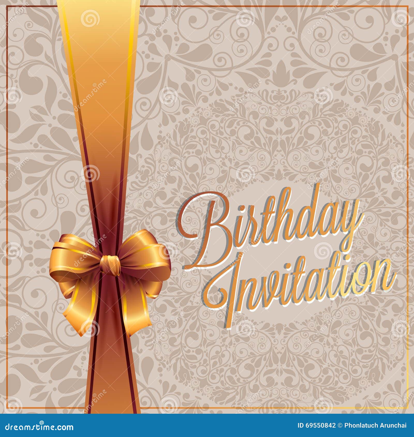 Birthday Card with Background Vector Design Stock Vector - Illustration ...