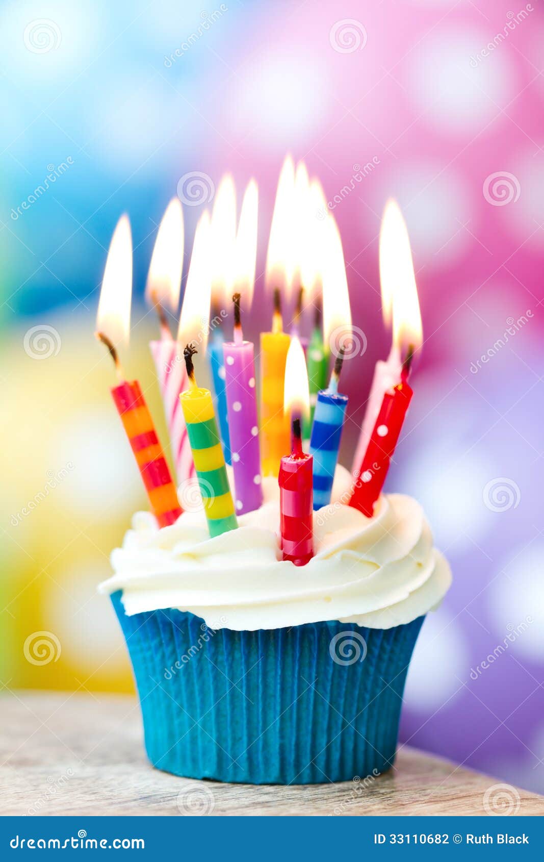 Birthday Cupcake Stock Photography - Image: 33110682