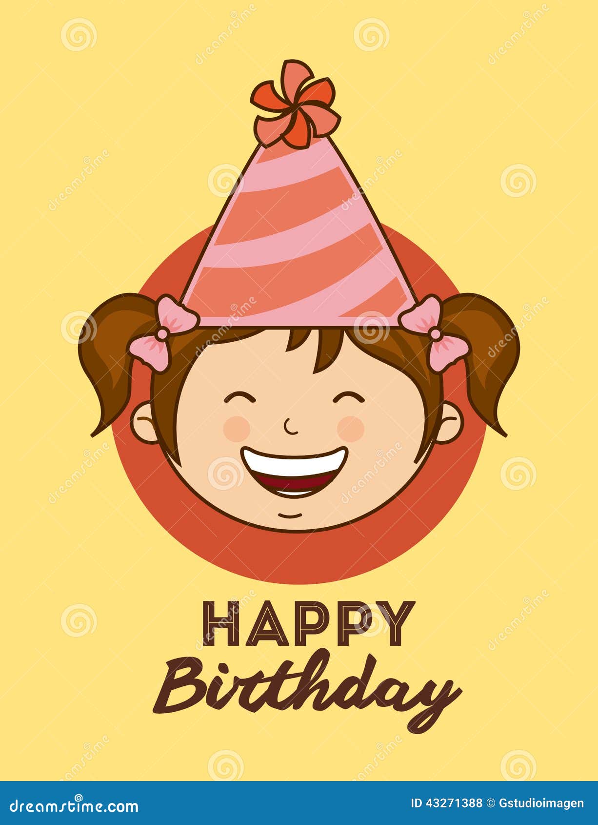 Birthday design stock vector. Illustration of card, female - 43271388