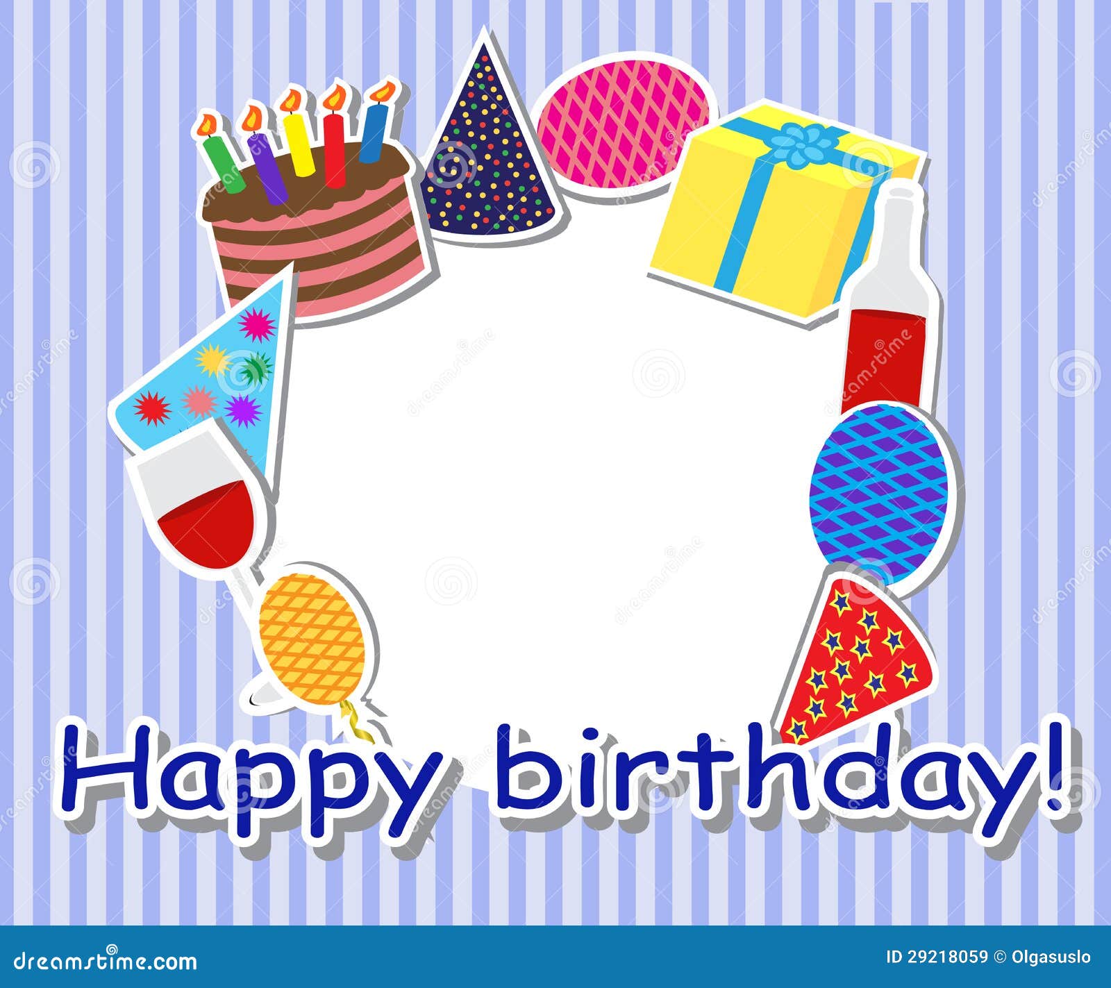 Birthday frame stock illustration. Illustration of birthday - 29218059