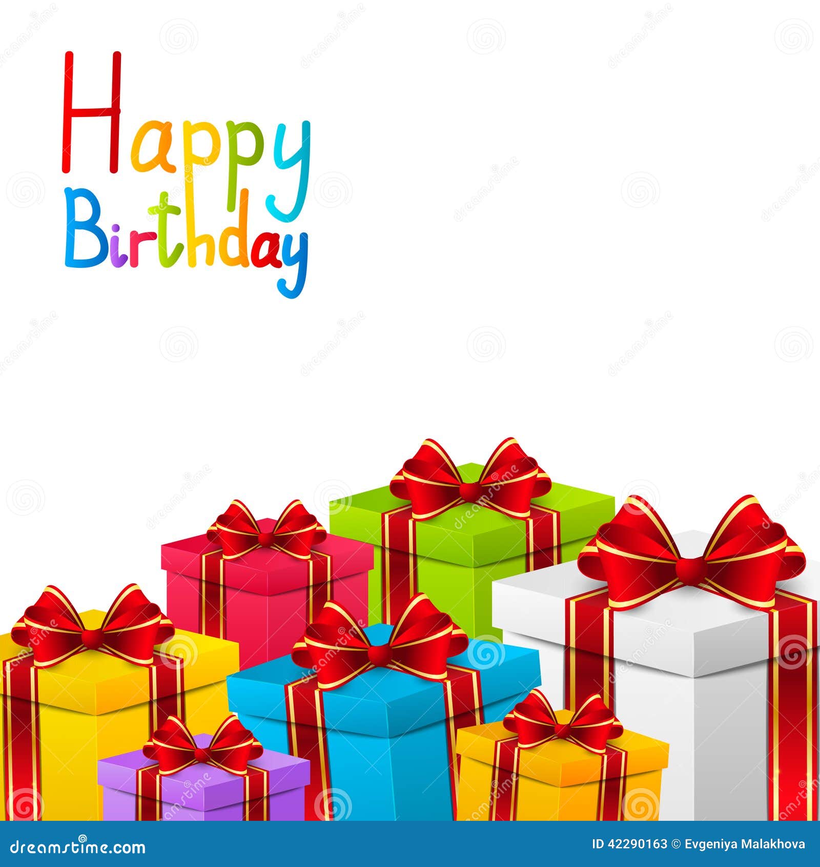 Birthday gift boxes stock vector. Illustration of celebration 42290163