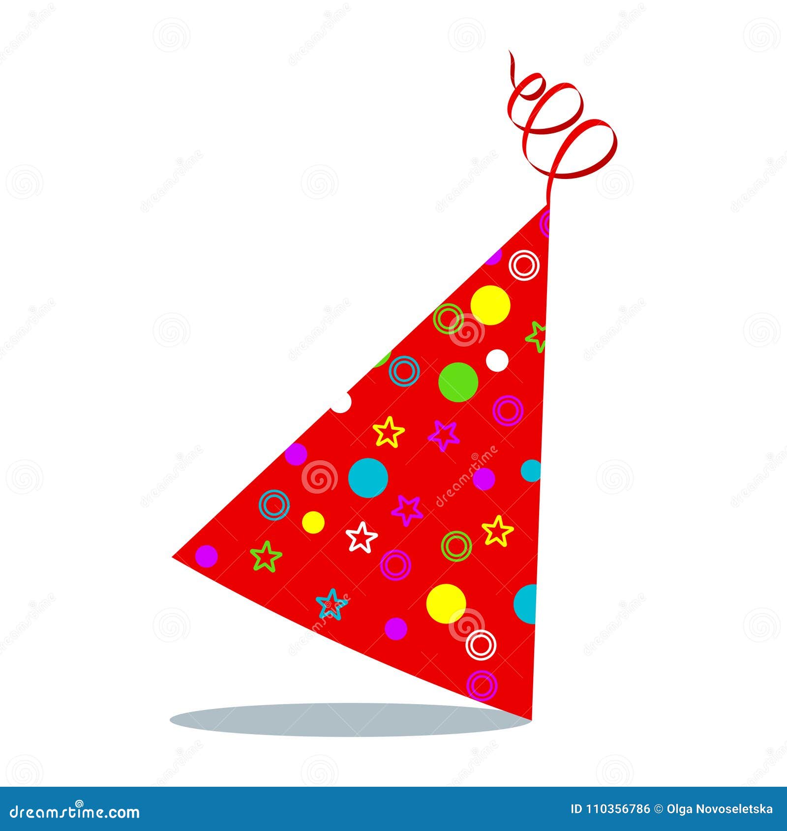 Birthday Hat Confetti Pattern Stock Vector Illustration of costume