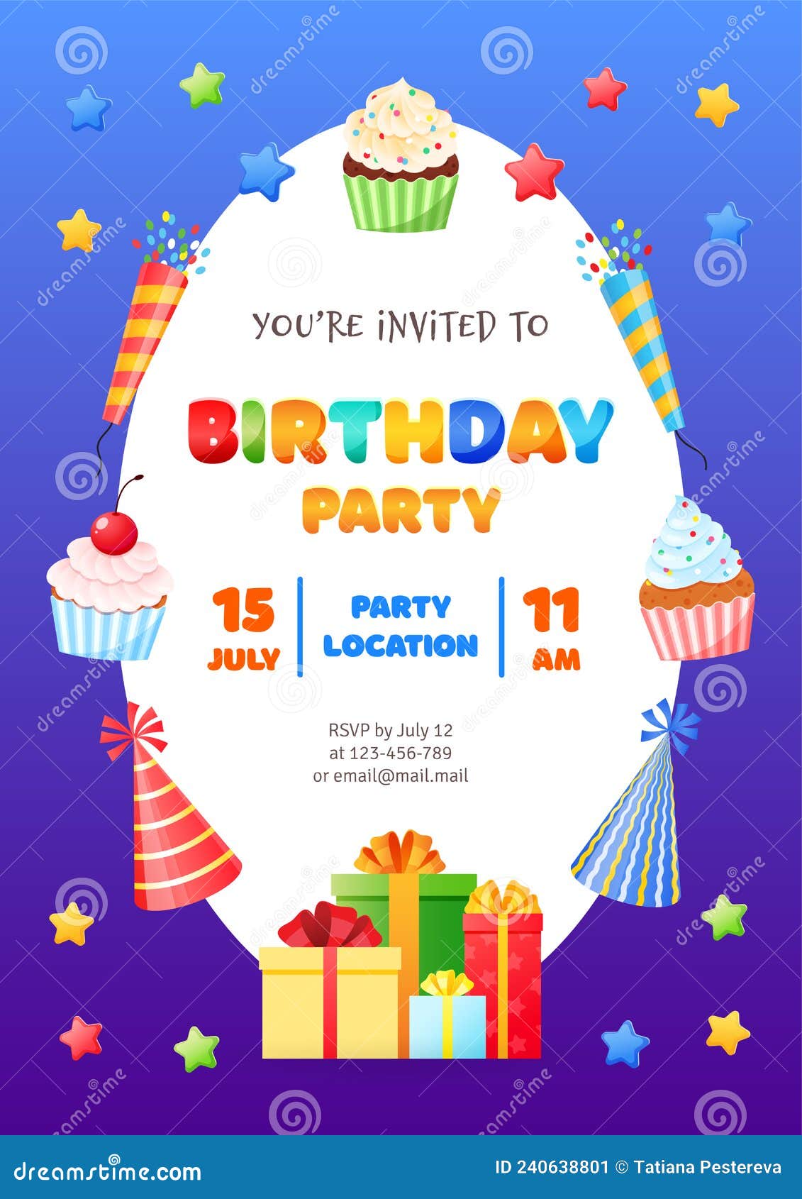 Birthday invitation card sample deals