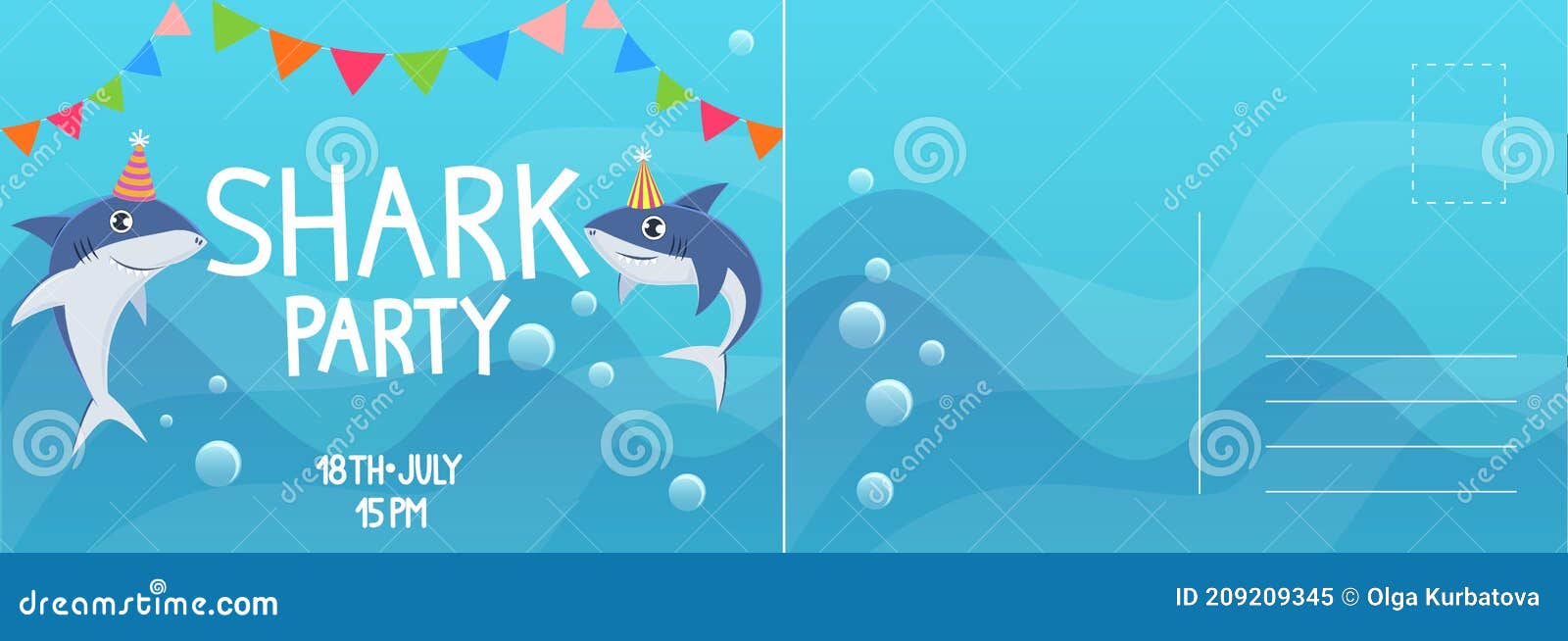 birthday party invitation baby shark TARJETA DE INVITACION