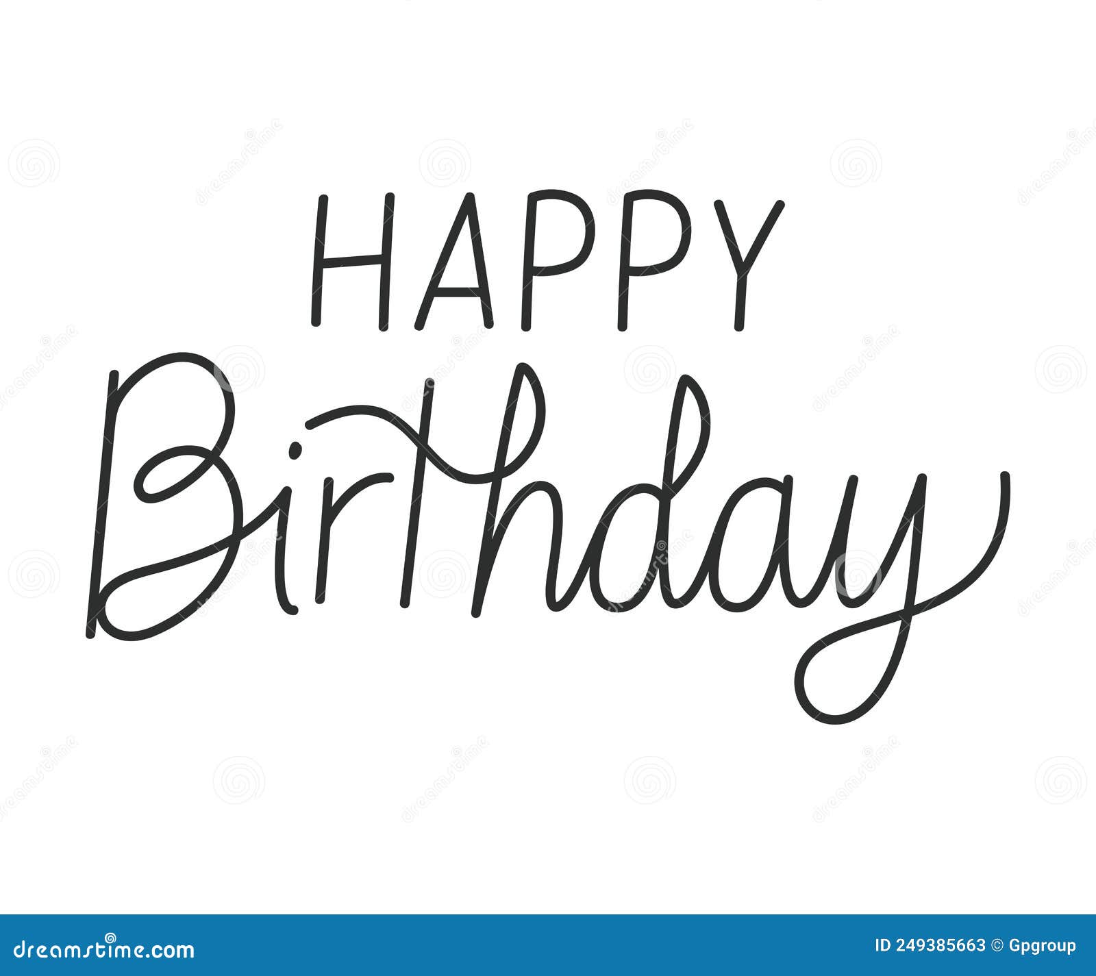 Birthday Message Illustration Stock Vector - Illustration of ...