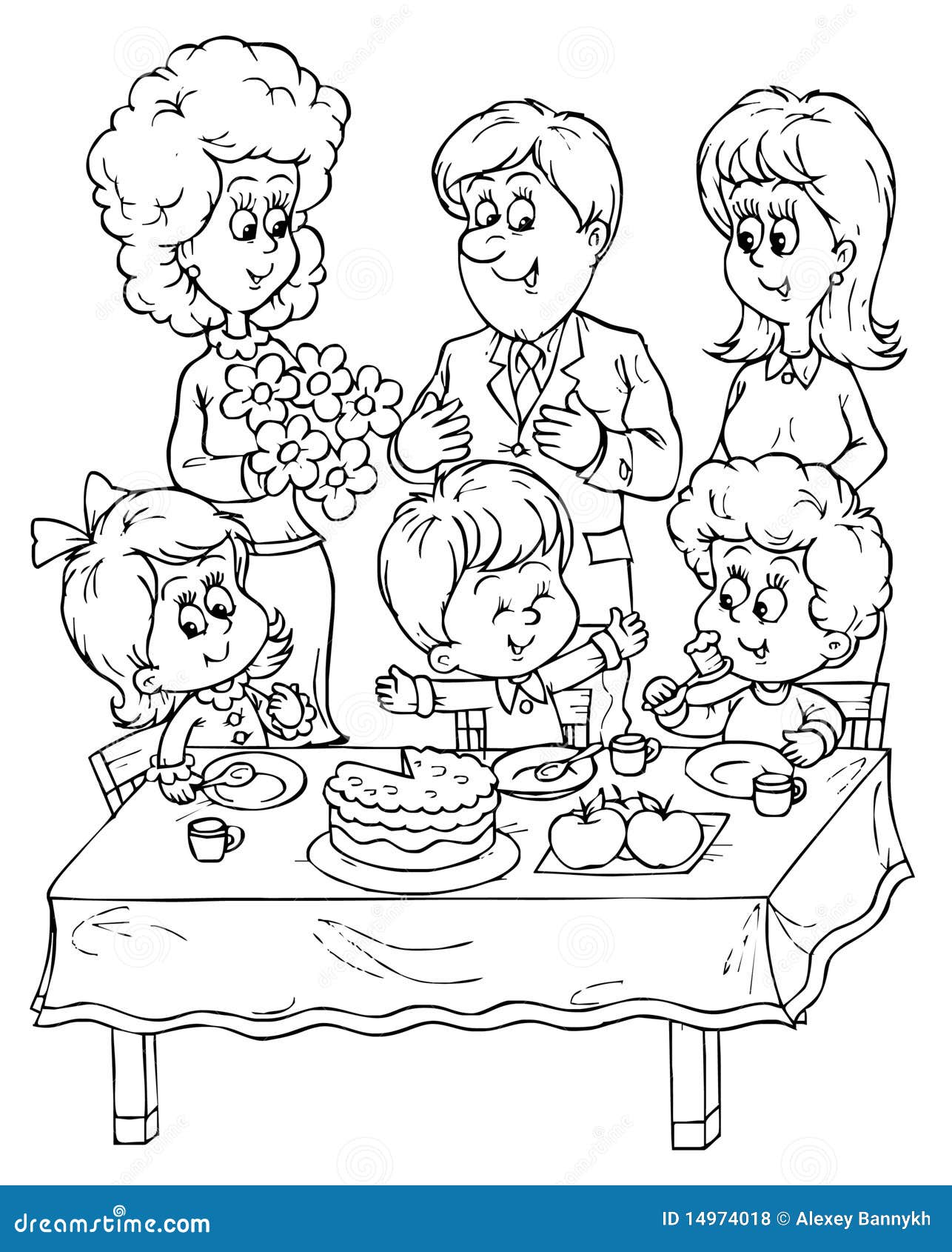 Birthday party stock illustration. Illustration of cartoon - 14974018