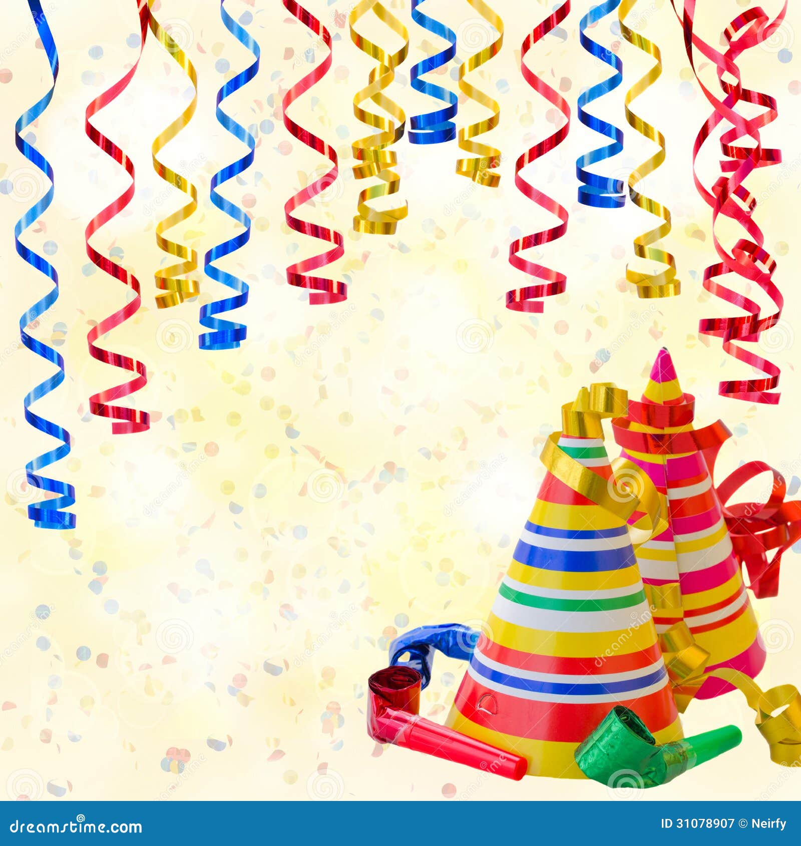 Birthday party background stock image