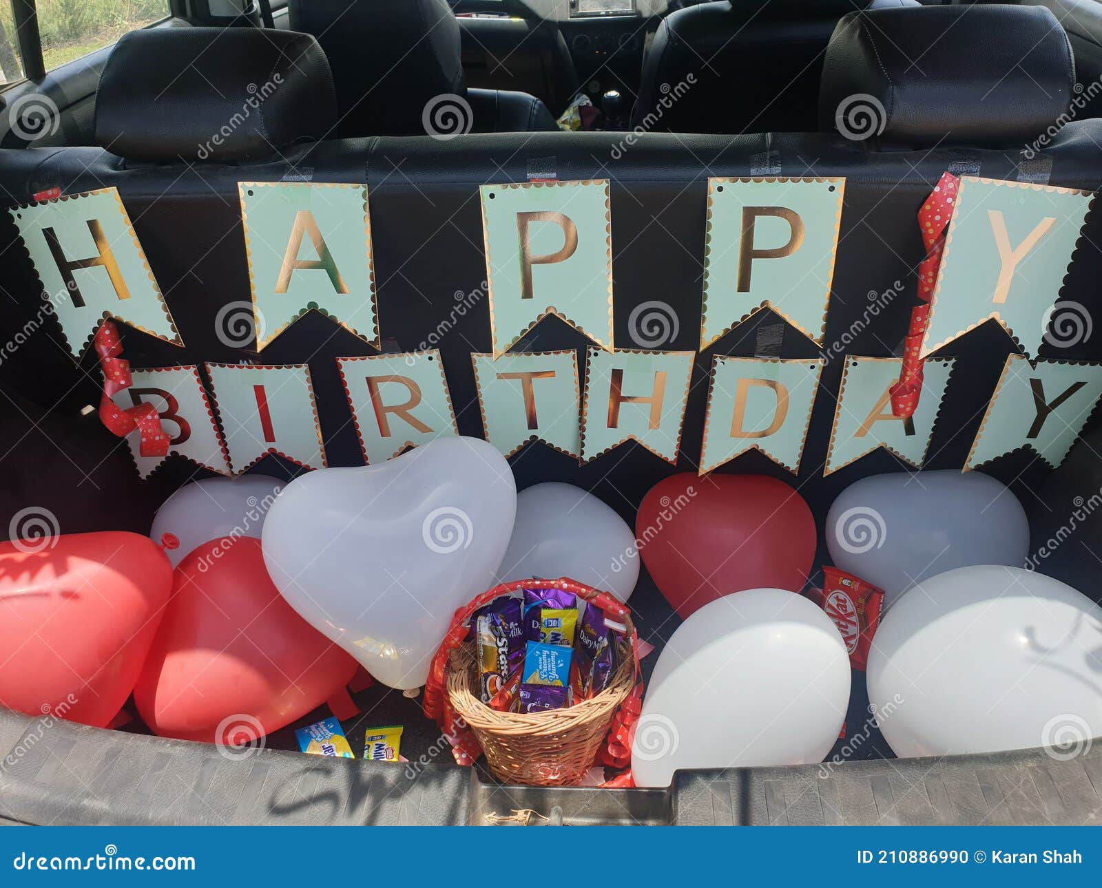 Birthday Surprise Setup in Car Editorial Image Image of play, vehicle