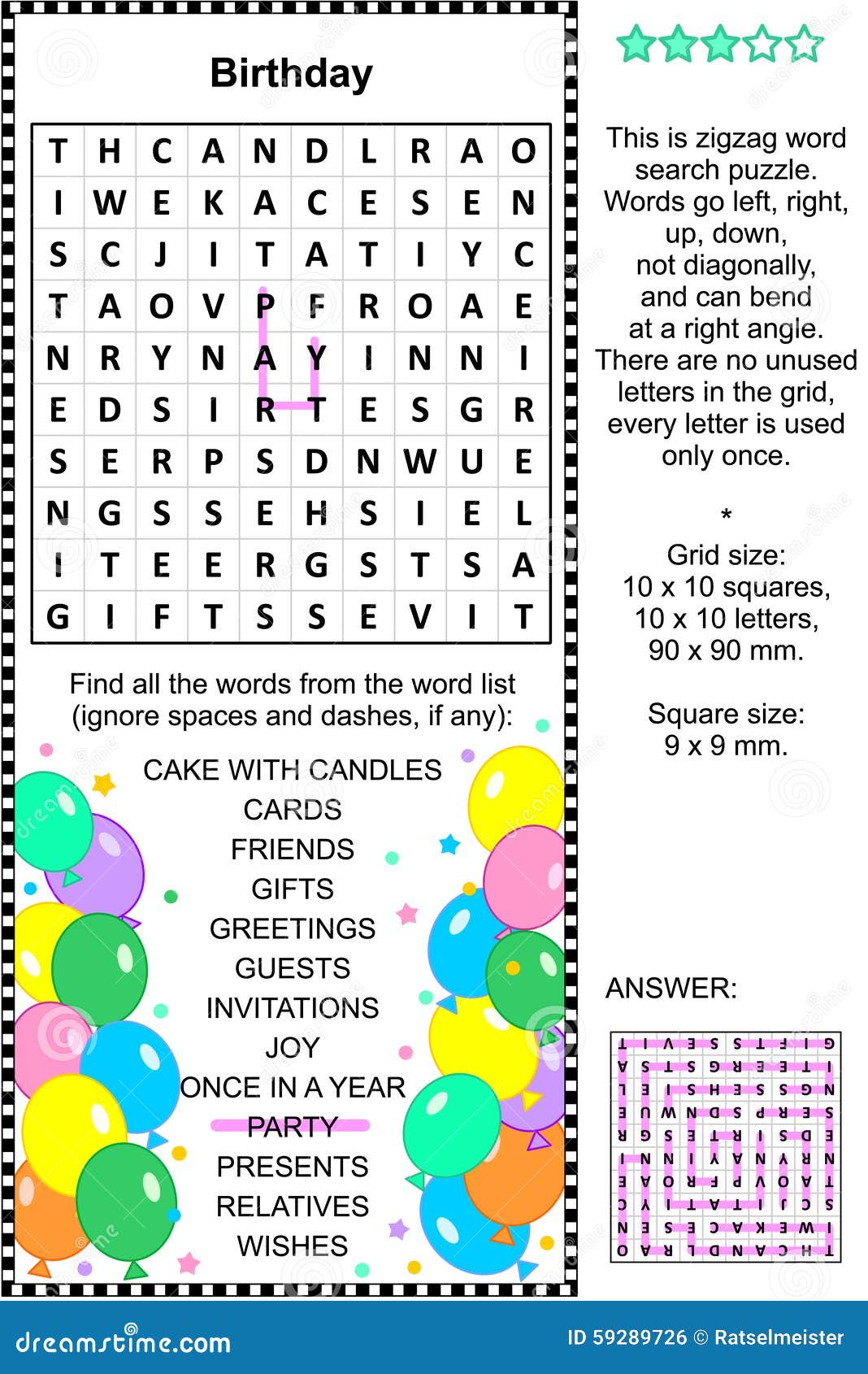 Word Puzzle Word Game Vector Photo Free Trial Bigstock