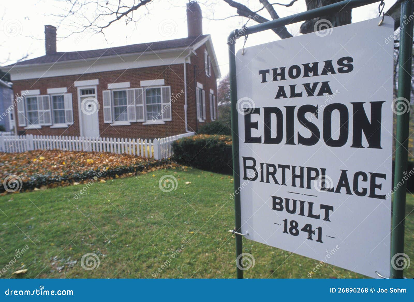 Birthplace of Thomas Edison Museum Editorial Stock Photo Image of