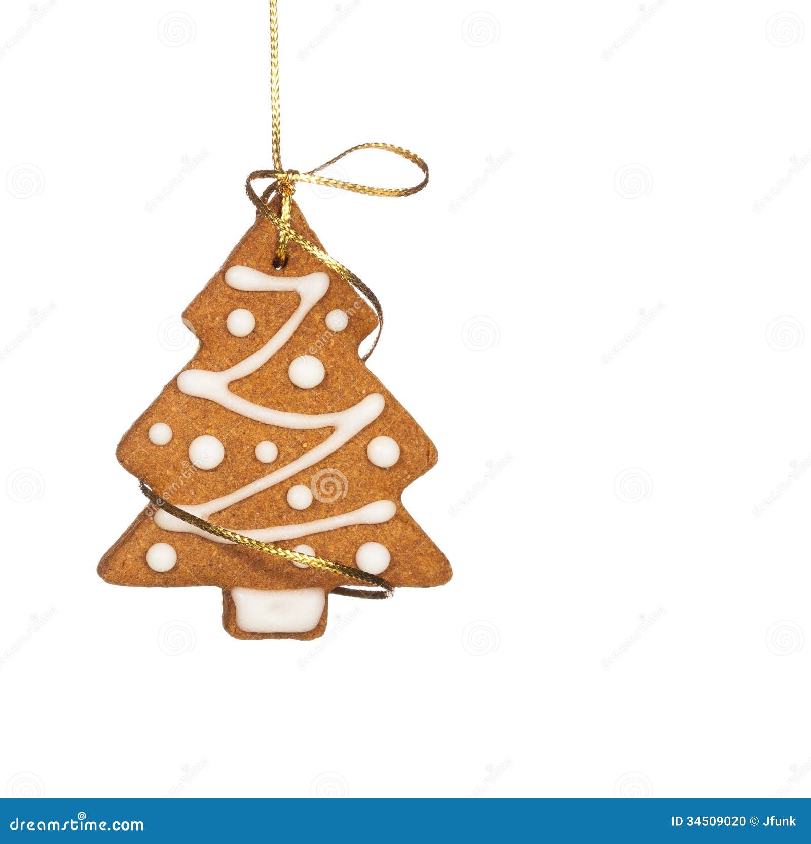 Biscoito Da árvore De Natal Foto de Stock - Imagem de gengibre, ornamento:  34509020
