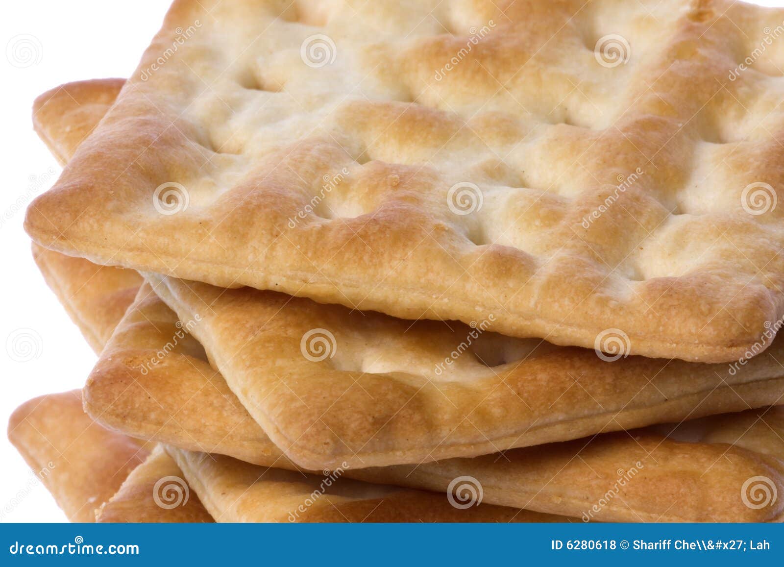 Biscotti crema del cracker fotografia stock. Immagine di chiusura 6280618