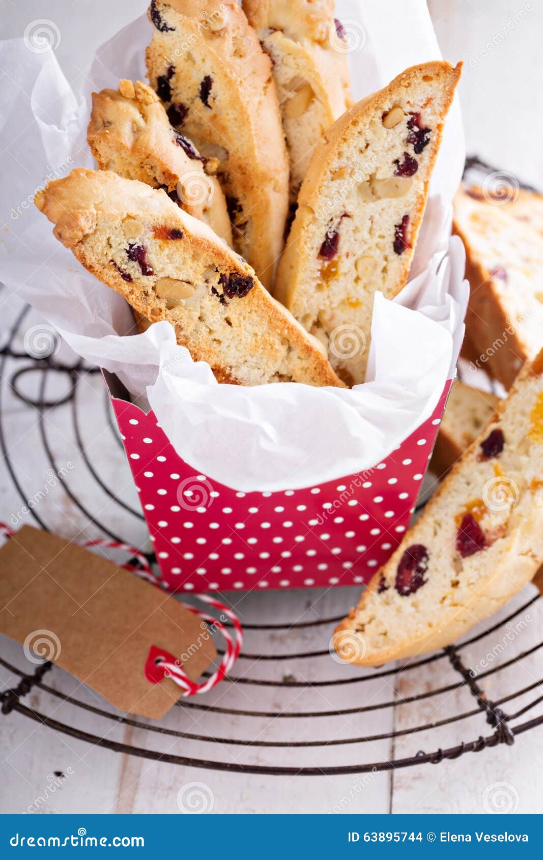 Biscotti with Dried Fruits and Pine Nuts Stock Photo Image of fruits