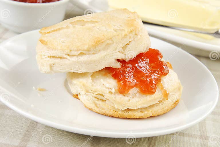 Biscuit with jelly stock photo. Image of jelly, baked 17459840