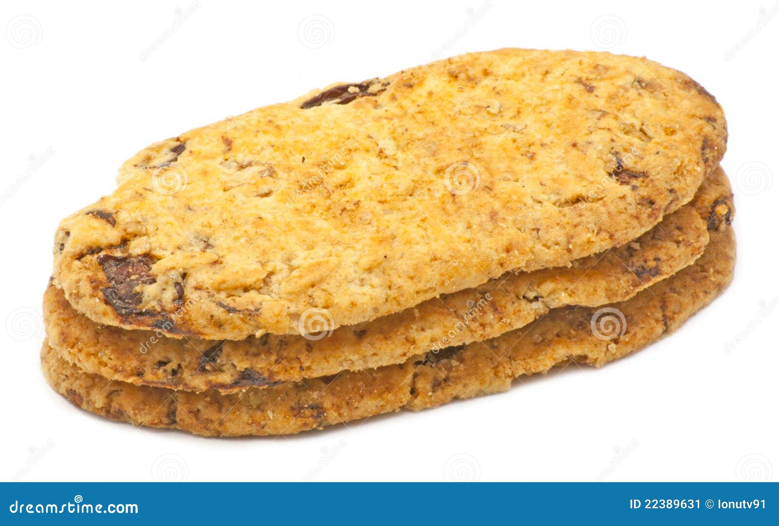 Biscuit with raisins stock image. Image of biscuits, money 22389631