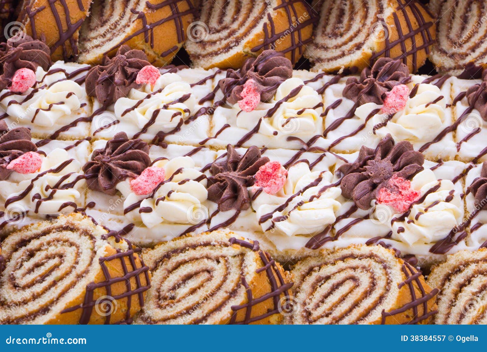 Biscuits with Butter Cream Closeup Stock Image Image of tasty