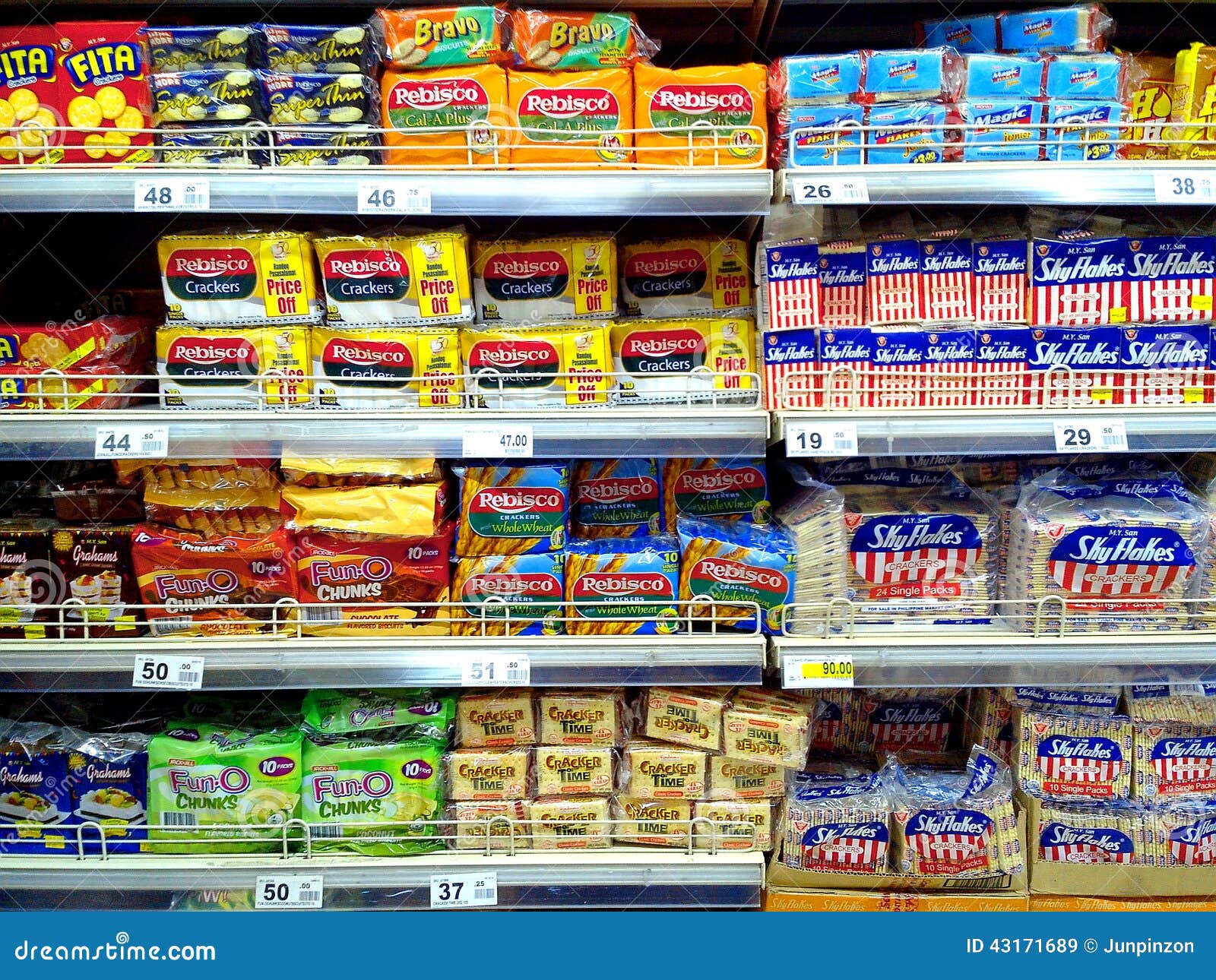 Biscuits and Crackers Sold in a Grocery Editorial Stock Image Image