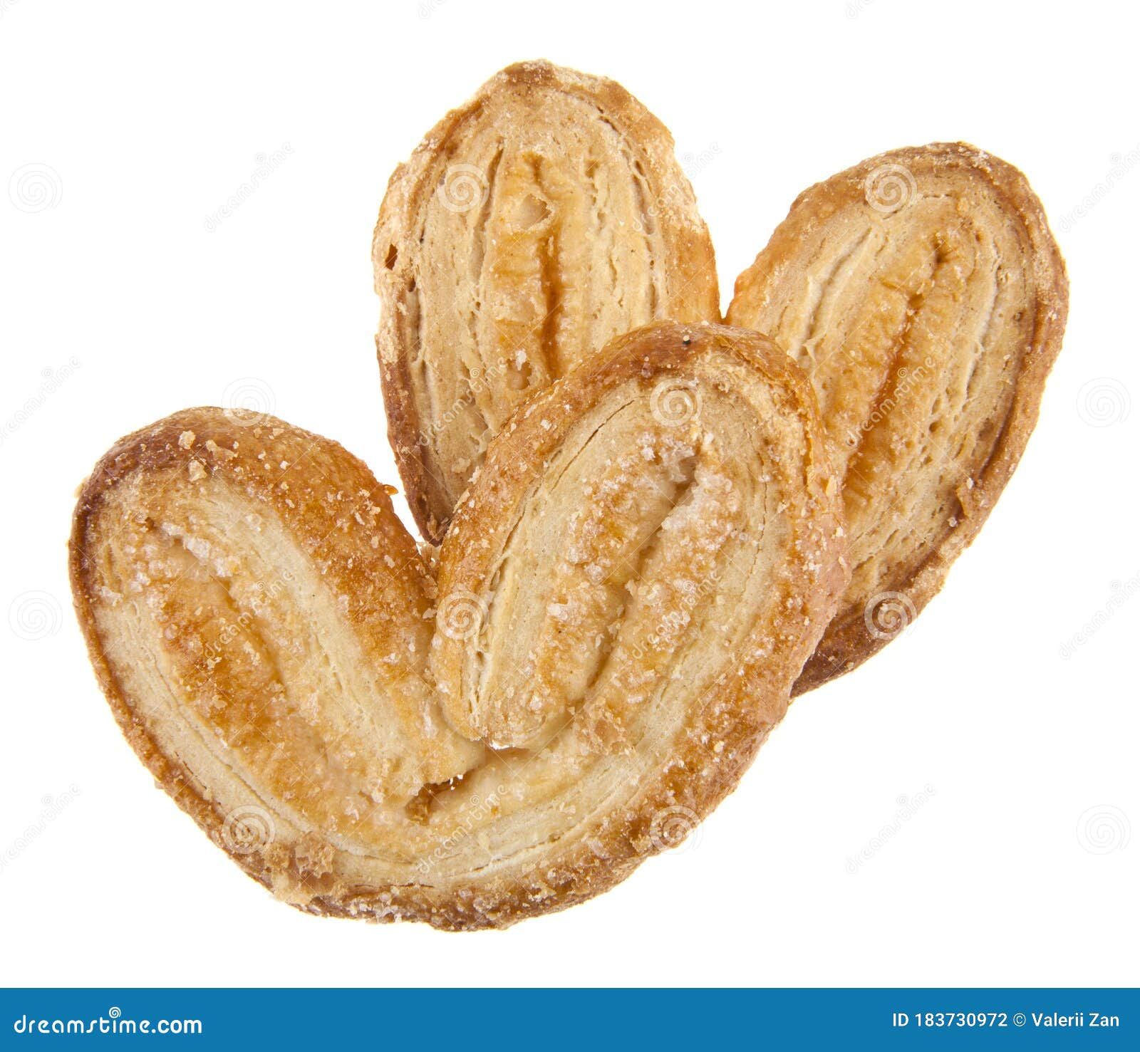 Biscuits Ears Isolated on White Background Stock Photo Image of white