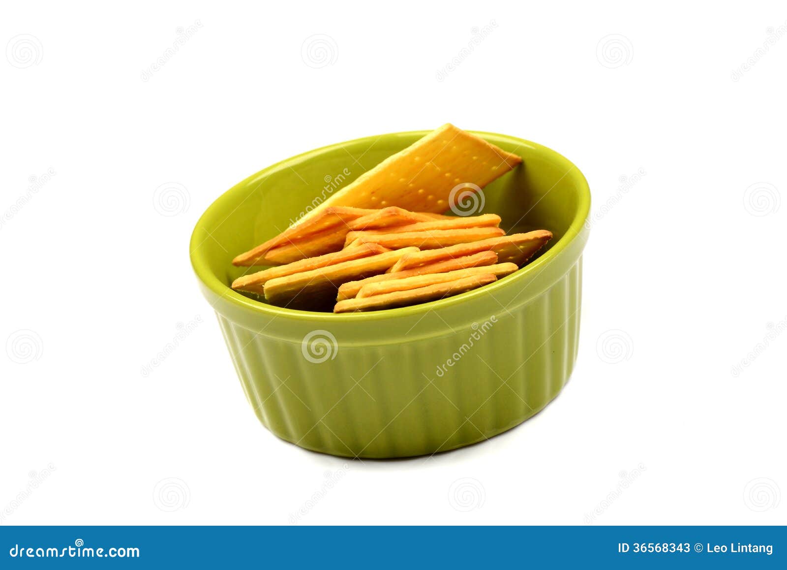 Biscuits on Green Bowl stock image. Image of cookies 36568343