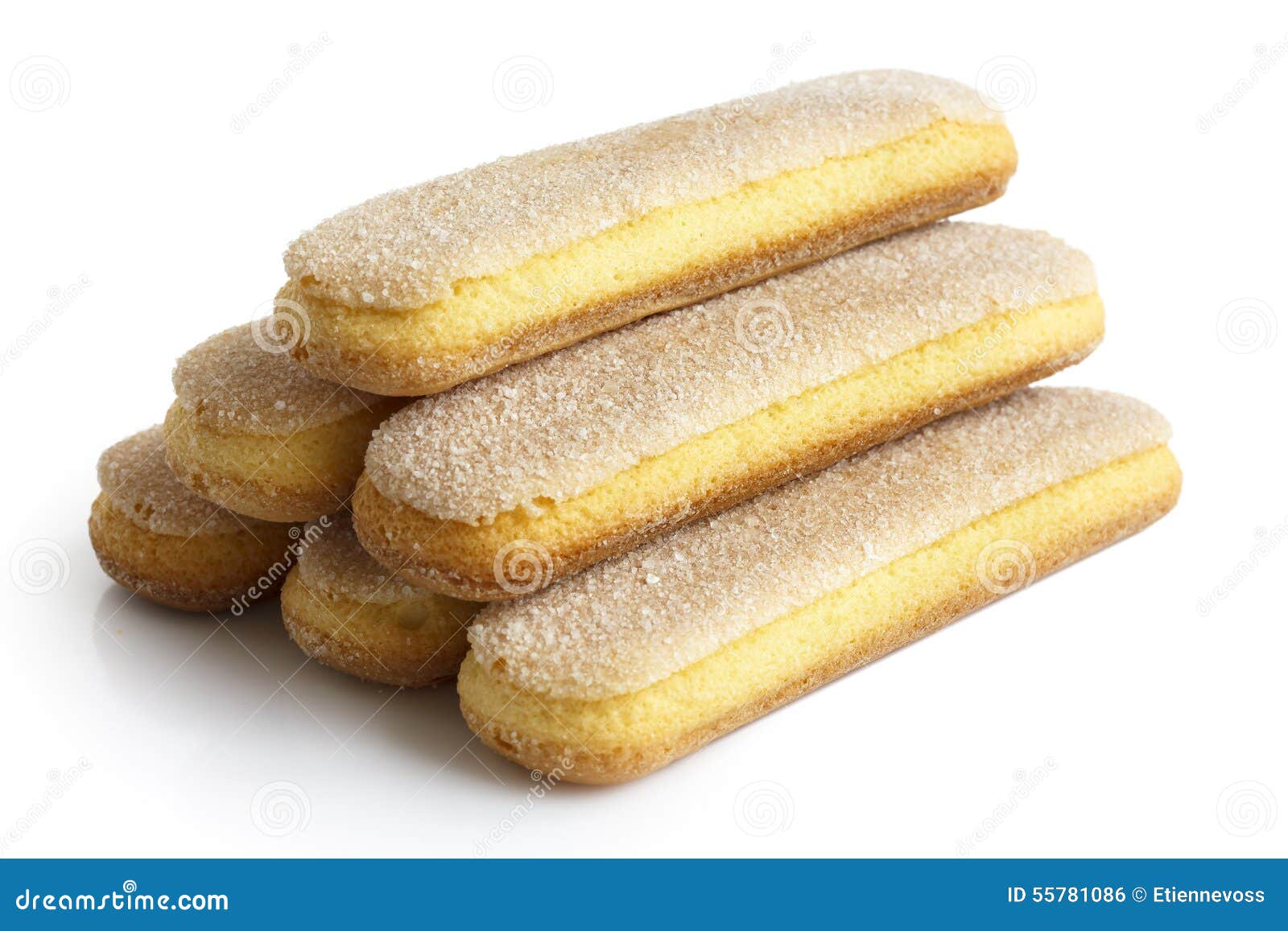 biscuit italien savoiardi. biscuits sucrés. biscuits éponge tiramisu isolé  sur fond blanc. 7191370 Photo de stock chez Vecteezy