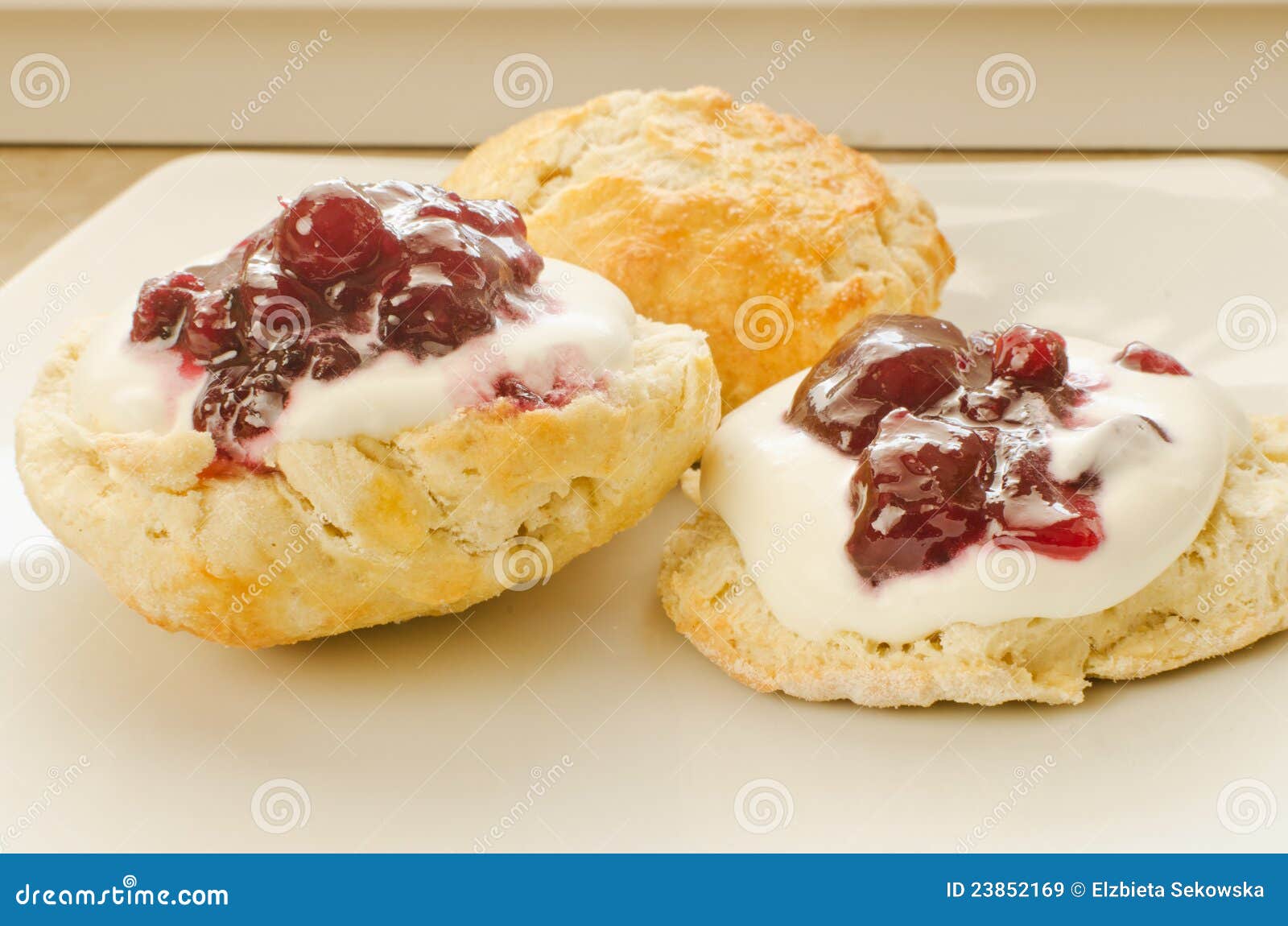  Biscuits  with jam  stock image Image of biscuits  baked 