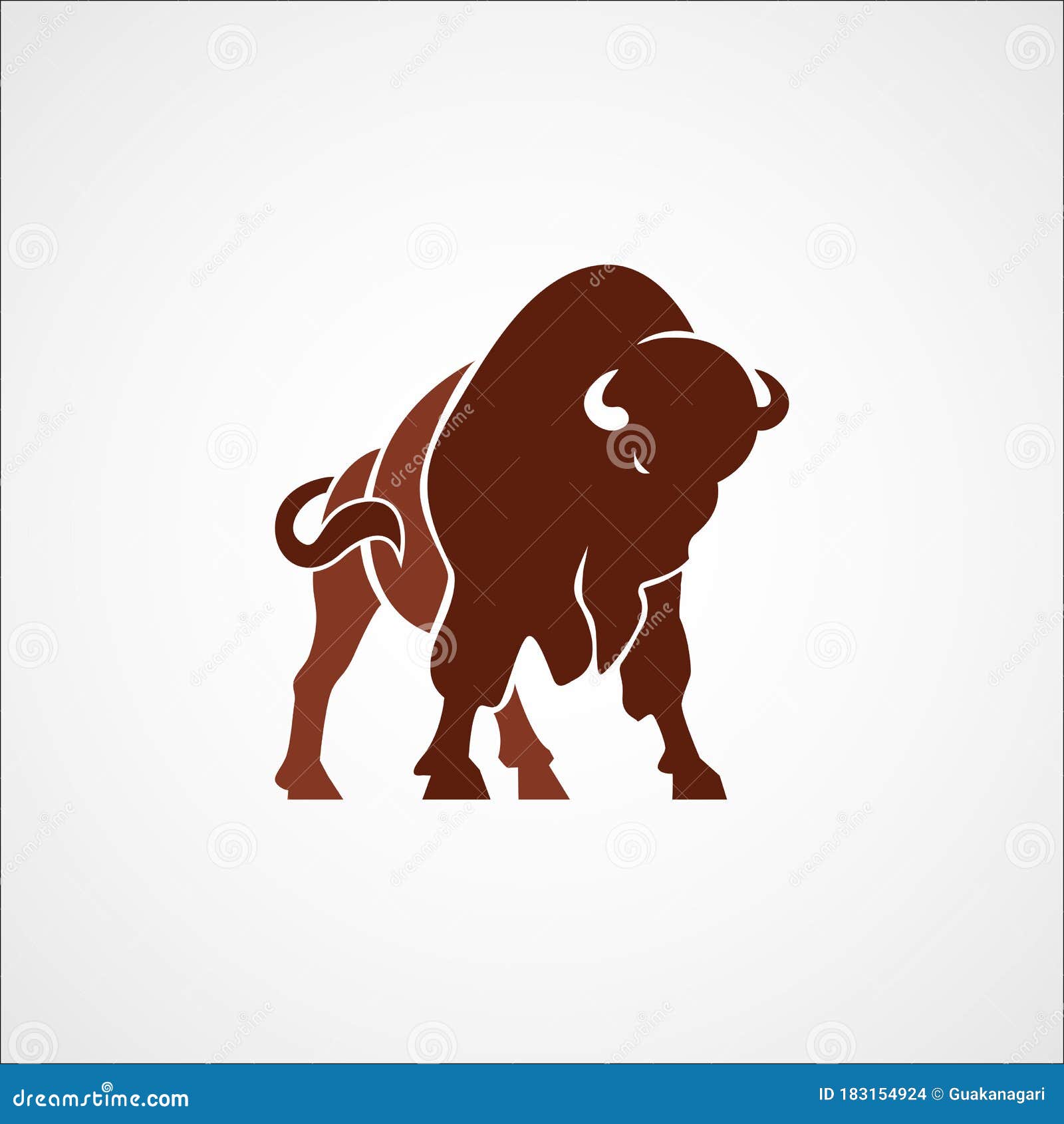 bison buffalo logo sign 