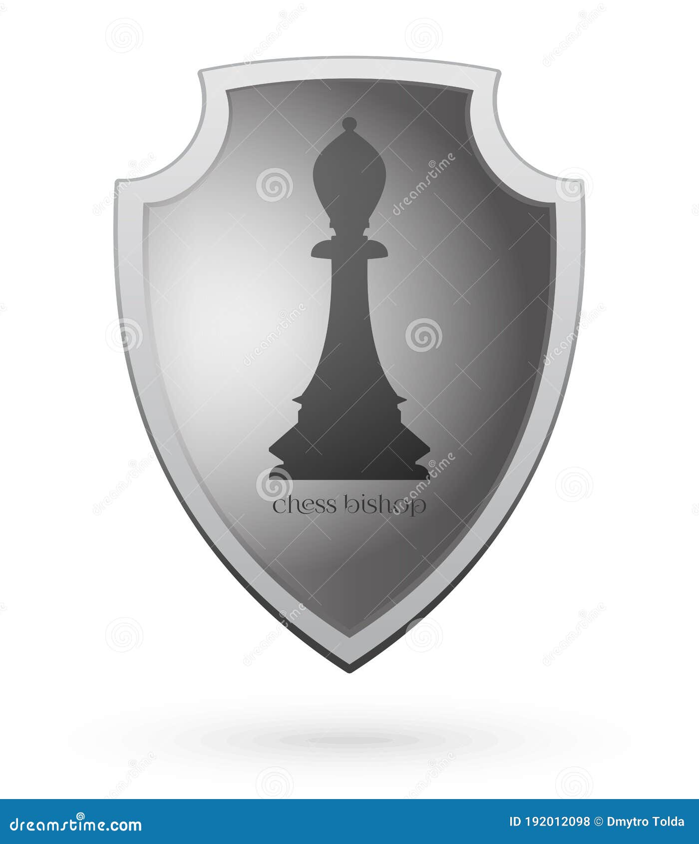Ícone do bispo de xadrez. símbolo do bispo de xadrez de bronze no pódio de  mármore branco. ícone para site, mídia social, apresentação, elemento de  modelo de design. renderização 3d.