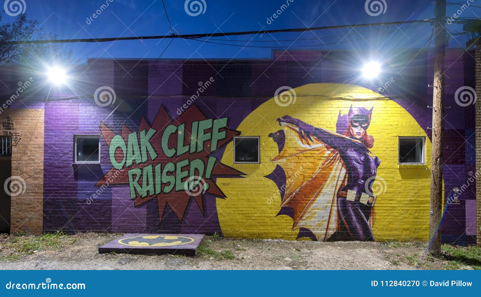 Bispo Mural Arts District Do Abacaxi, Dallas, Texas Foto Editorial