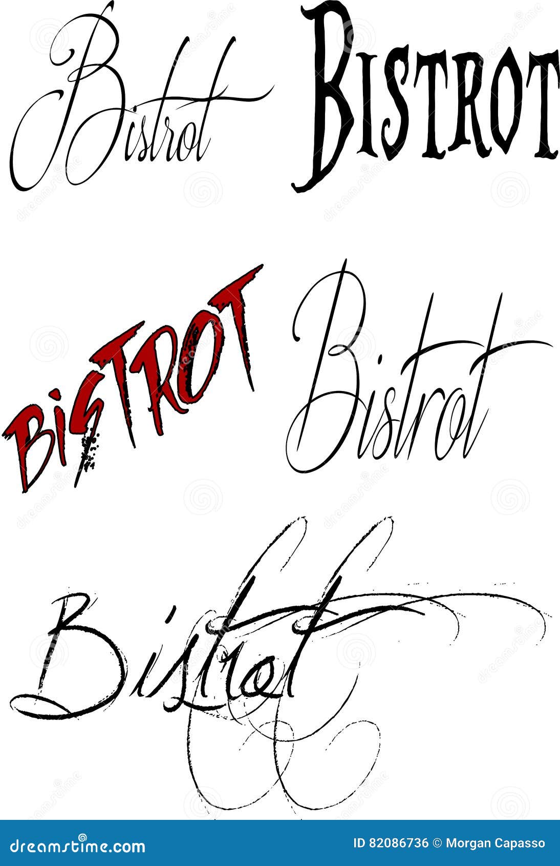 bistrot sign text