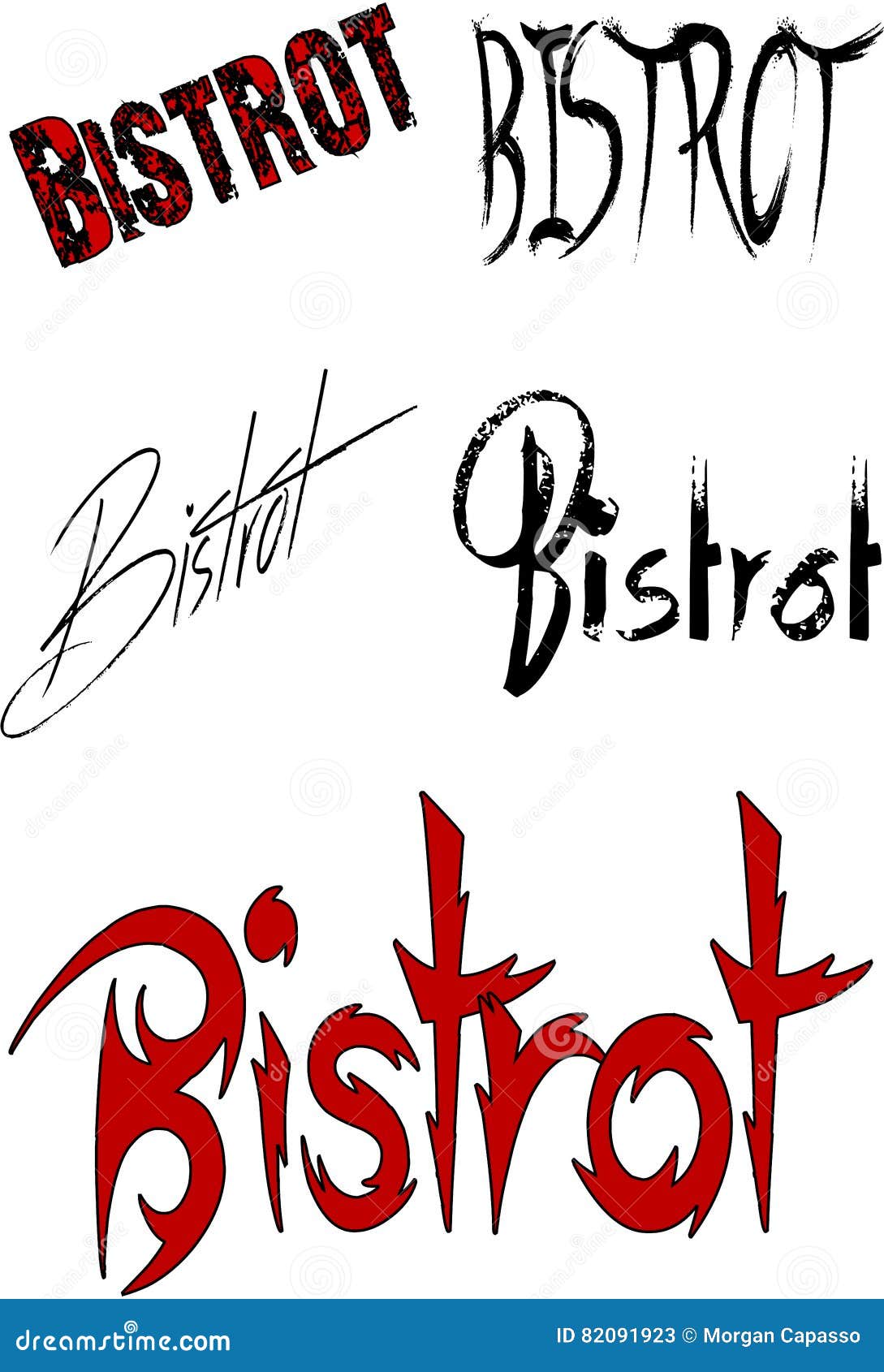 bistrot sign text