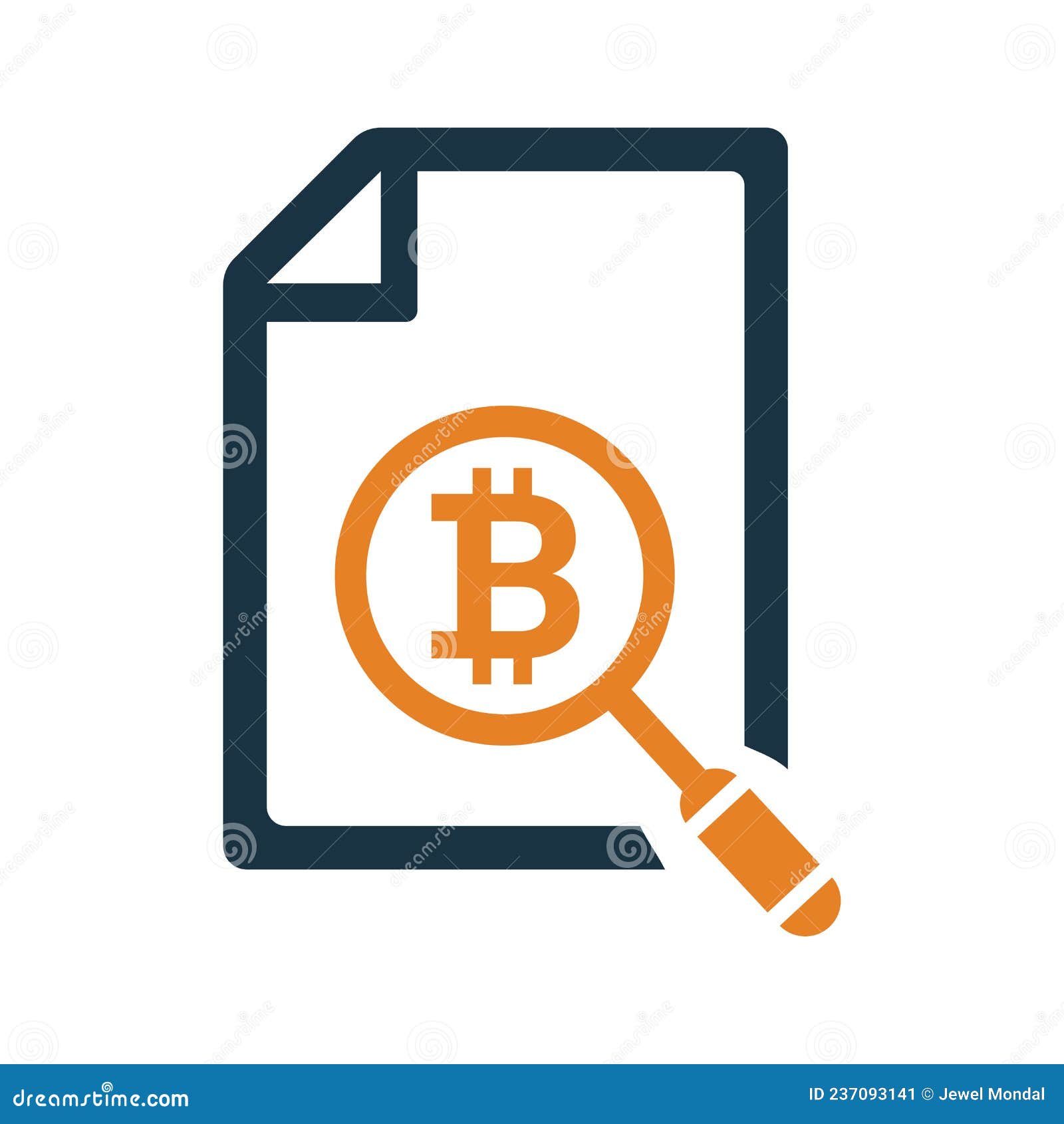 Bit Coin, Cryptocurrency, Search Icon. Editable Vector Graphics. Stock  Vector - Illustration of economy, sale: 237093141