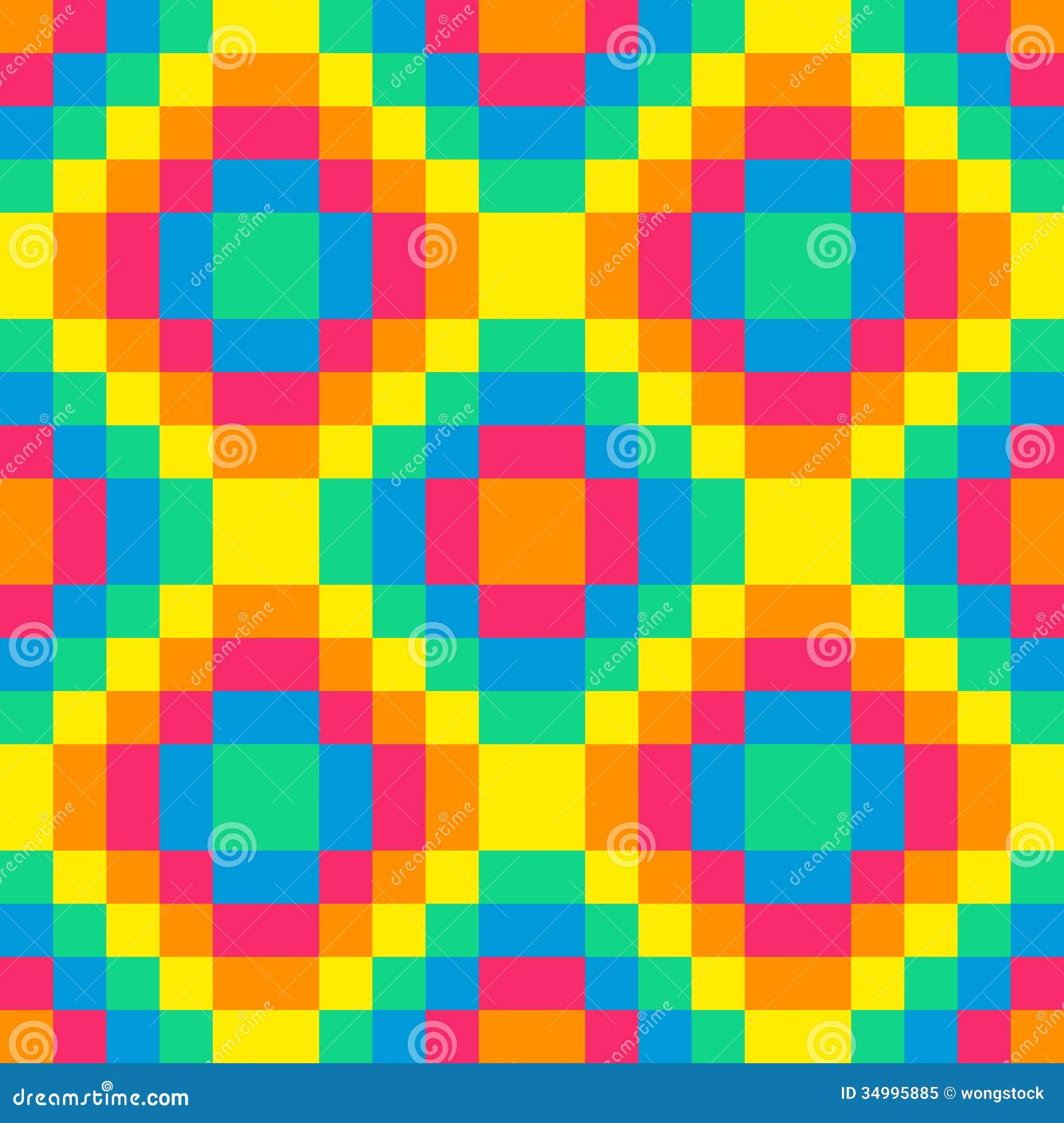 8 Bit Seamless Rainbow Diamond Pattern Background Tile Stock Vector Illustration Of Bright Mosaic