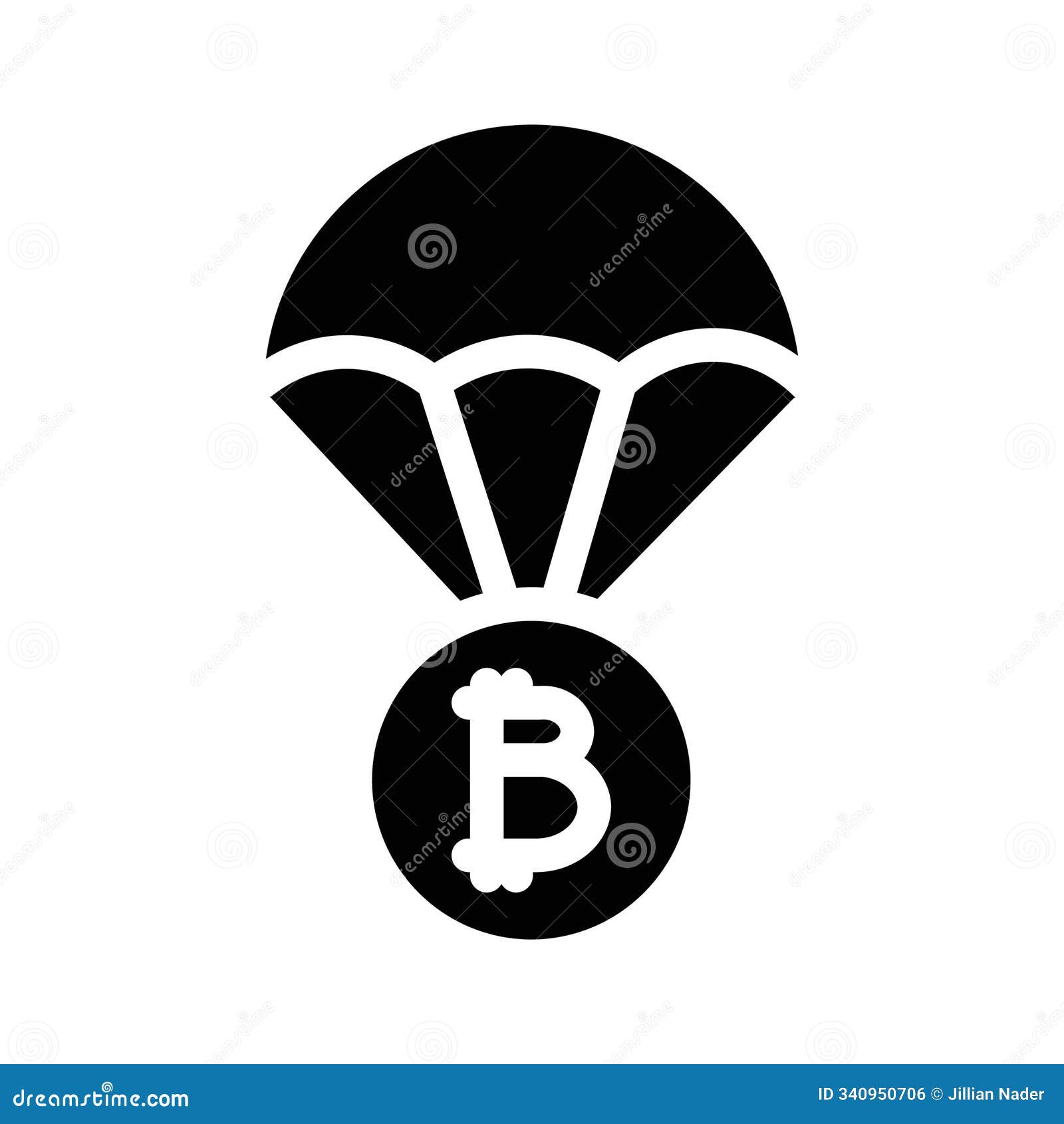 Bitcoin Airdrop Icon Web Design in Vector Stock Vector - Illustration of  exchange, sold: 340950706