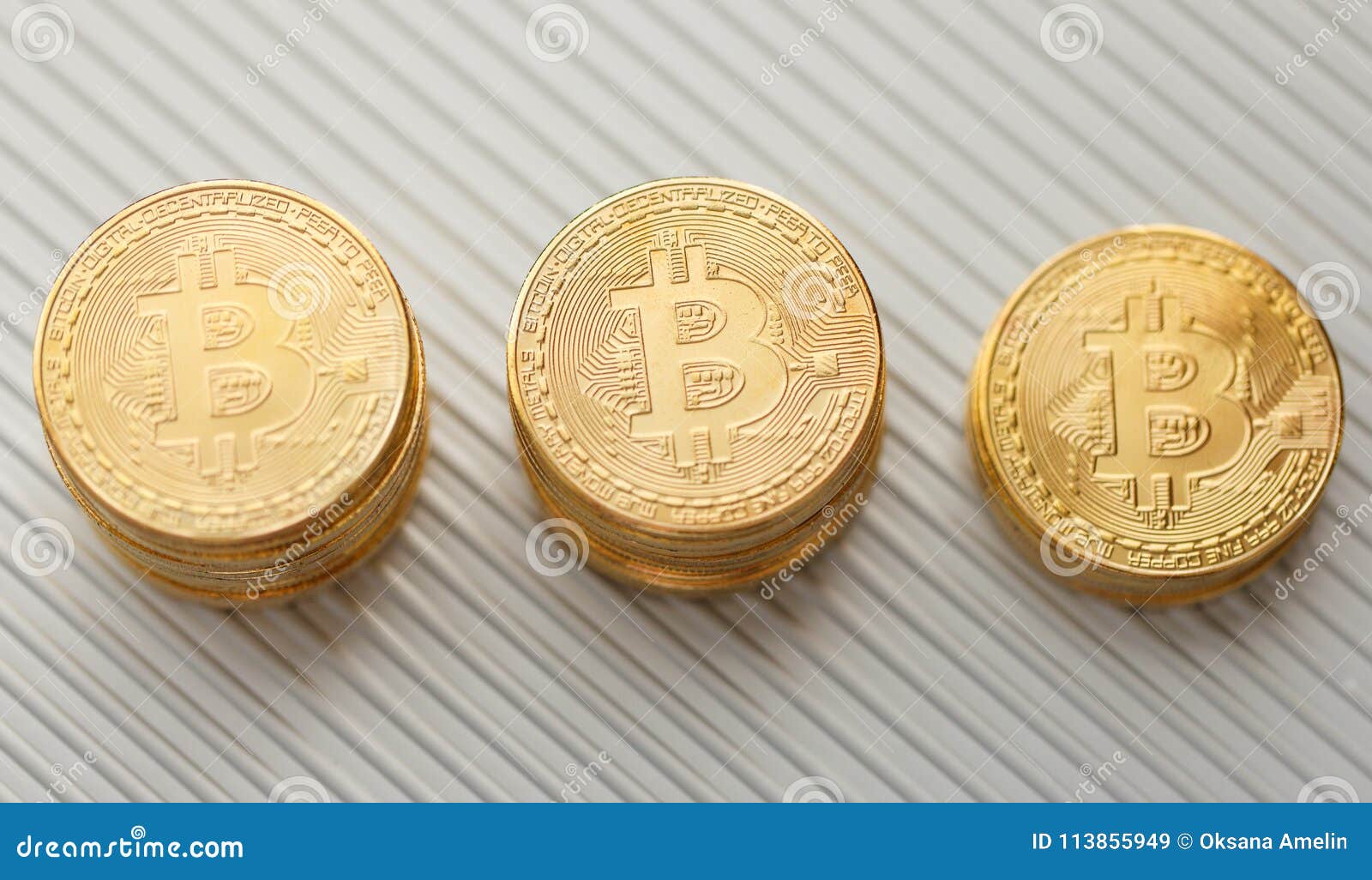 Bitcoin on the Aluminum Briefcase Stock Image - Image of color ...