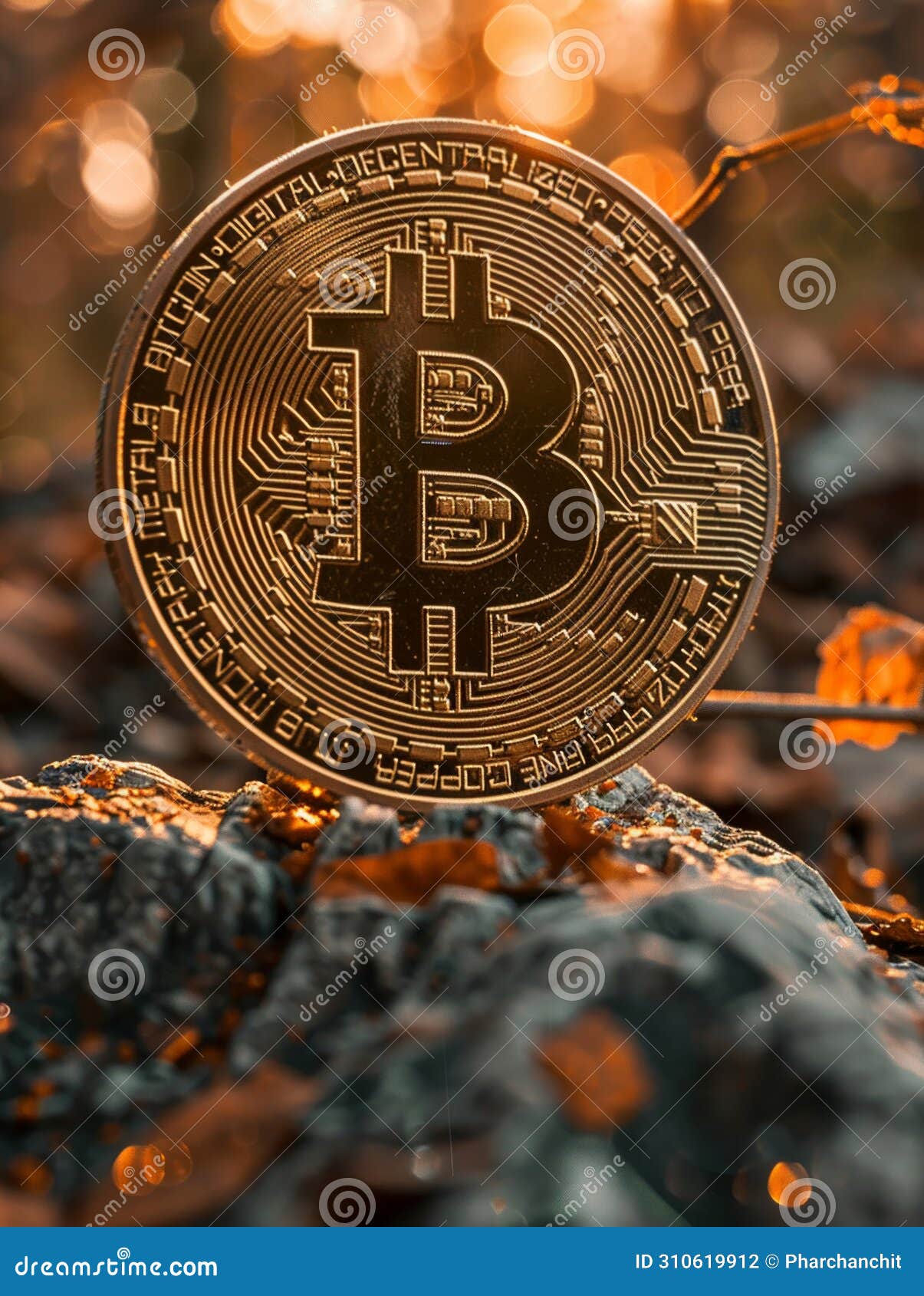 Bitcoin As the New World Currency in a Utopian Future Stock Illustration -  Illustration of blockchain, upgrade: 310619912