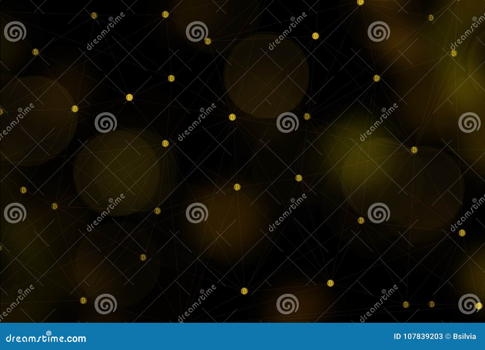 Bitcoin background, BTC stock illustration. Illustration ...