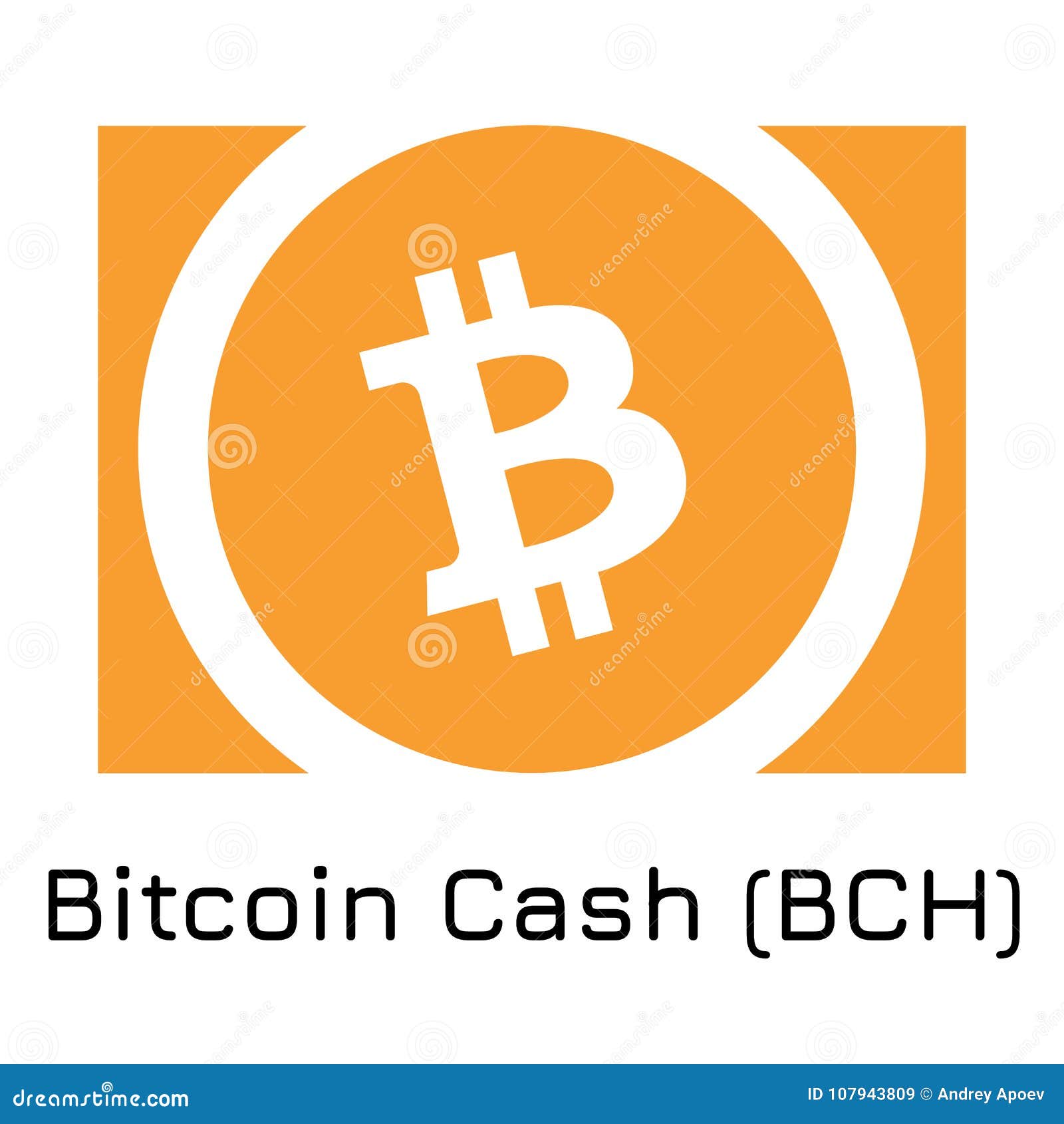 Bitcoin Cash BCH. Vector Illustration Crypto Co Stock ...