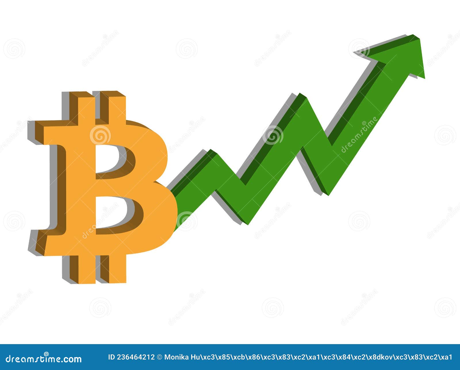 Bitcoin and Chart, Rising Prices, Money Icon Blank Stock Vector -  Illustration of bitcoin, arrow: 236464212