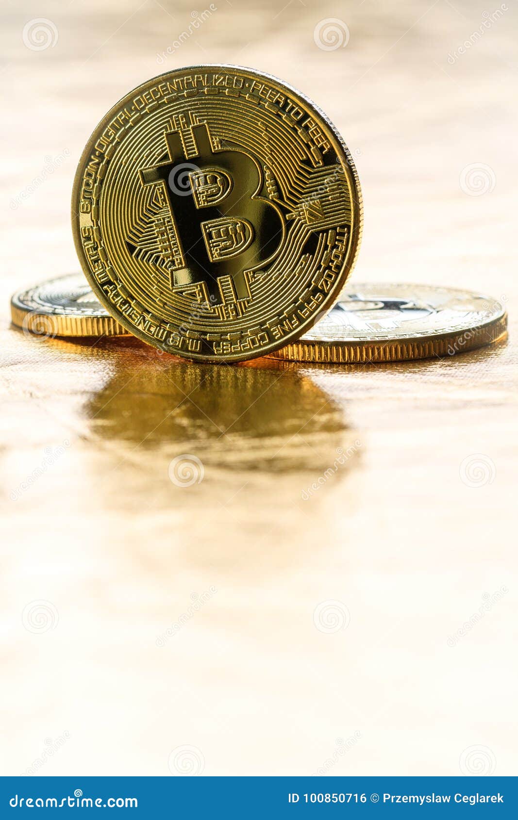 Bitcoin stock photo. Image of business, golden, digital - 100850716
