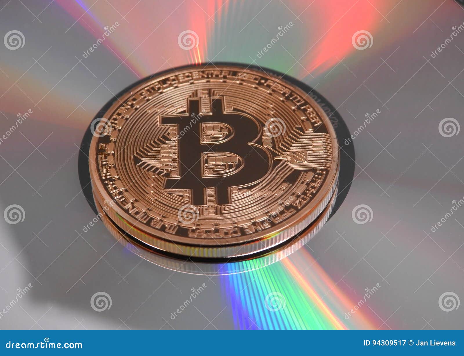 Bitcoin and colors stock image. Image of rainbow, money - 94309517