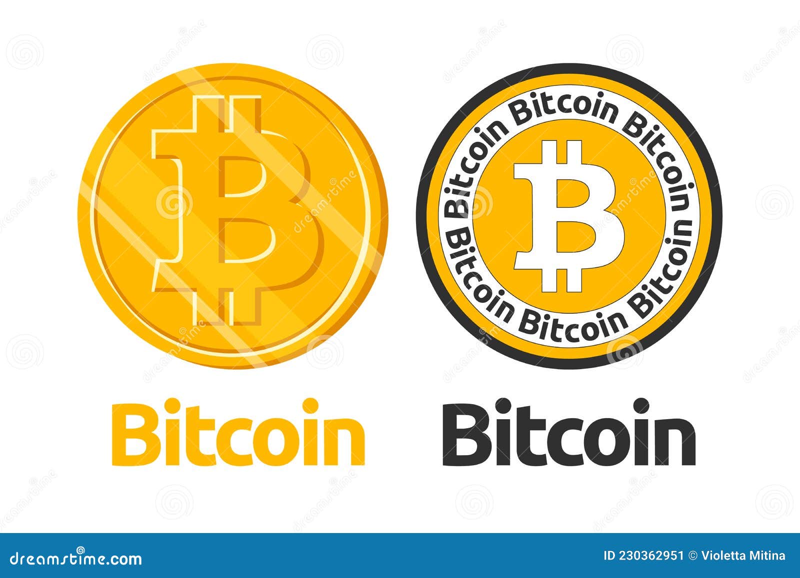 Bitcoin Computer Vector Logo Text Icon Author S Development Stock Vector -  Illustration of electronic, concept: 230362951