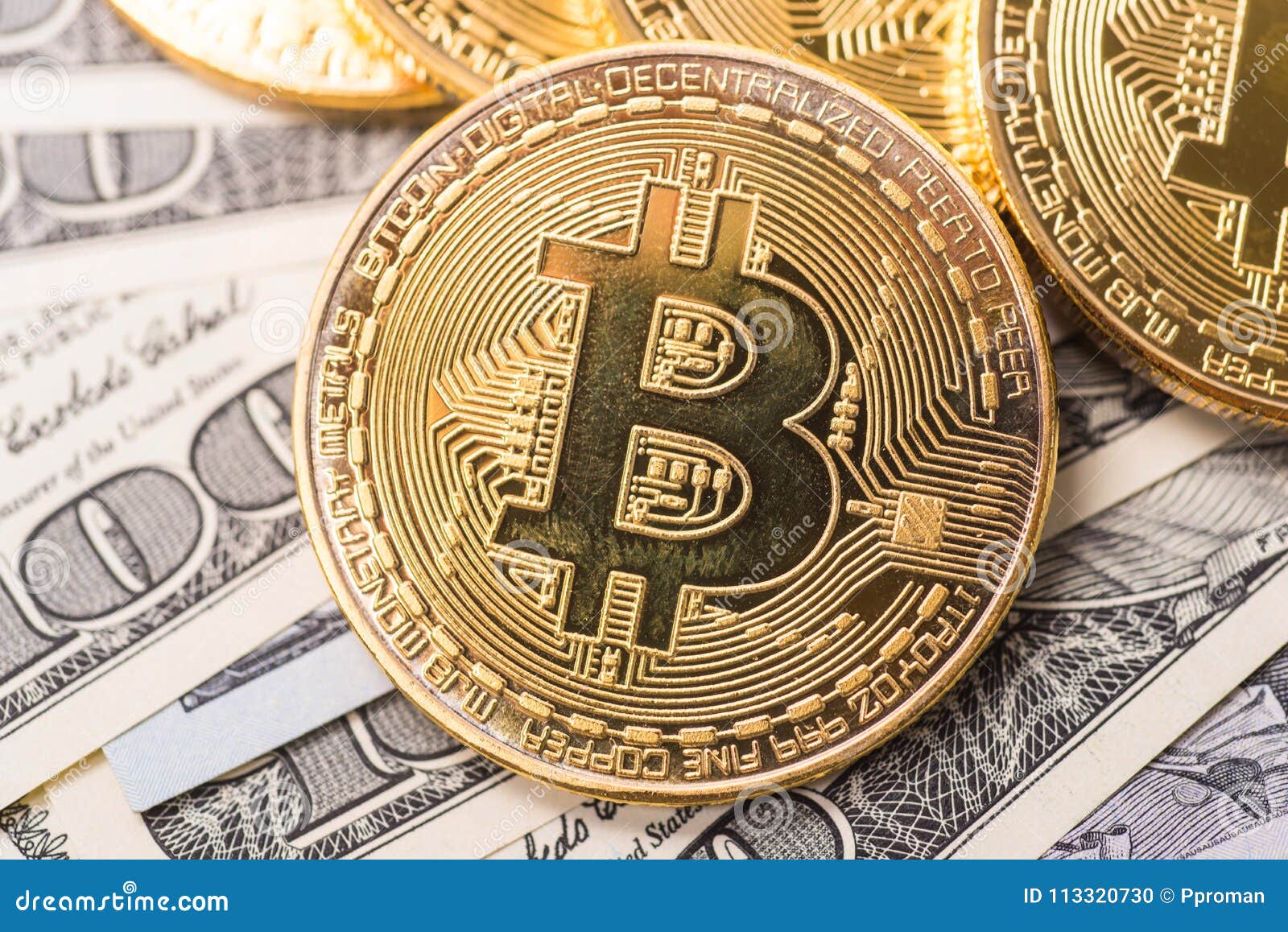 Bitcoin concept coin stock photo. Image of coin, background - 113320730