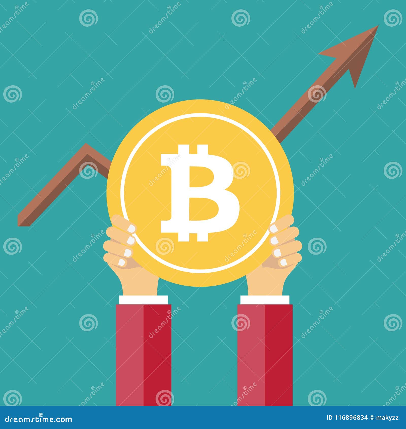 Bitcoin Concept On Line Funding And Making Investments For