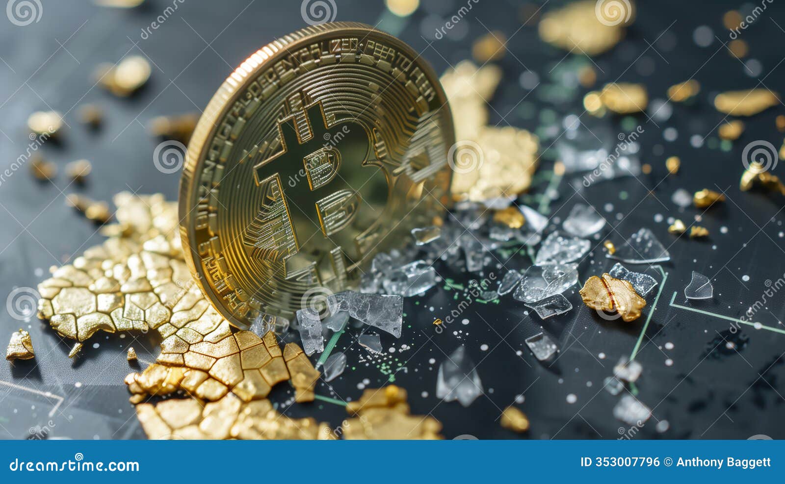 Bitcoin Cryptocurrency Blockchain Being Hacked and Destroying All Crypto  Digital Wallets with the Use of a Quantum Computer Chip Stock Illustration  - Illustration of artificial, collapse: 353007796