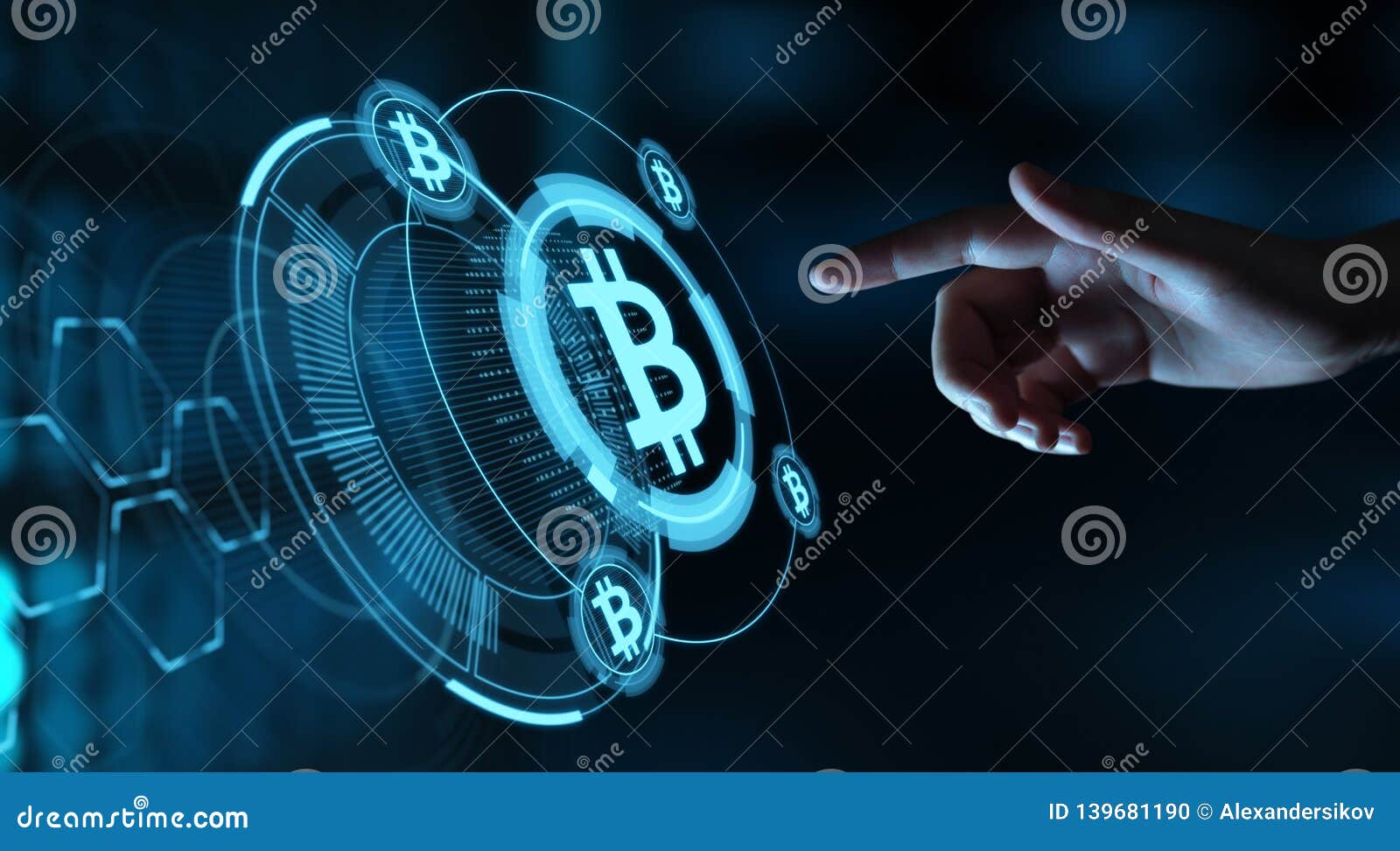 bitcoin cryptocurrency digital bit coin btc currency technology business internet concept