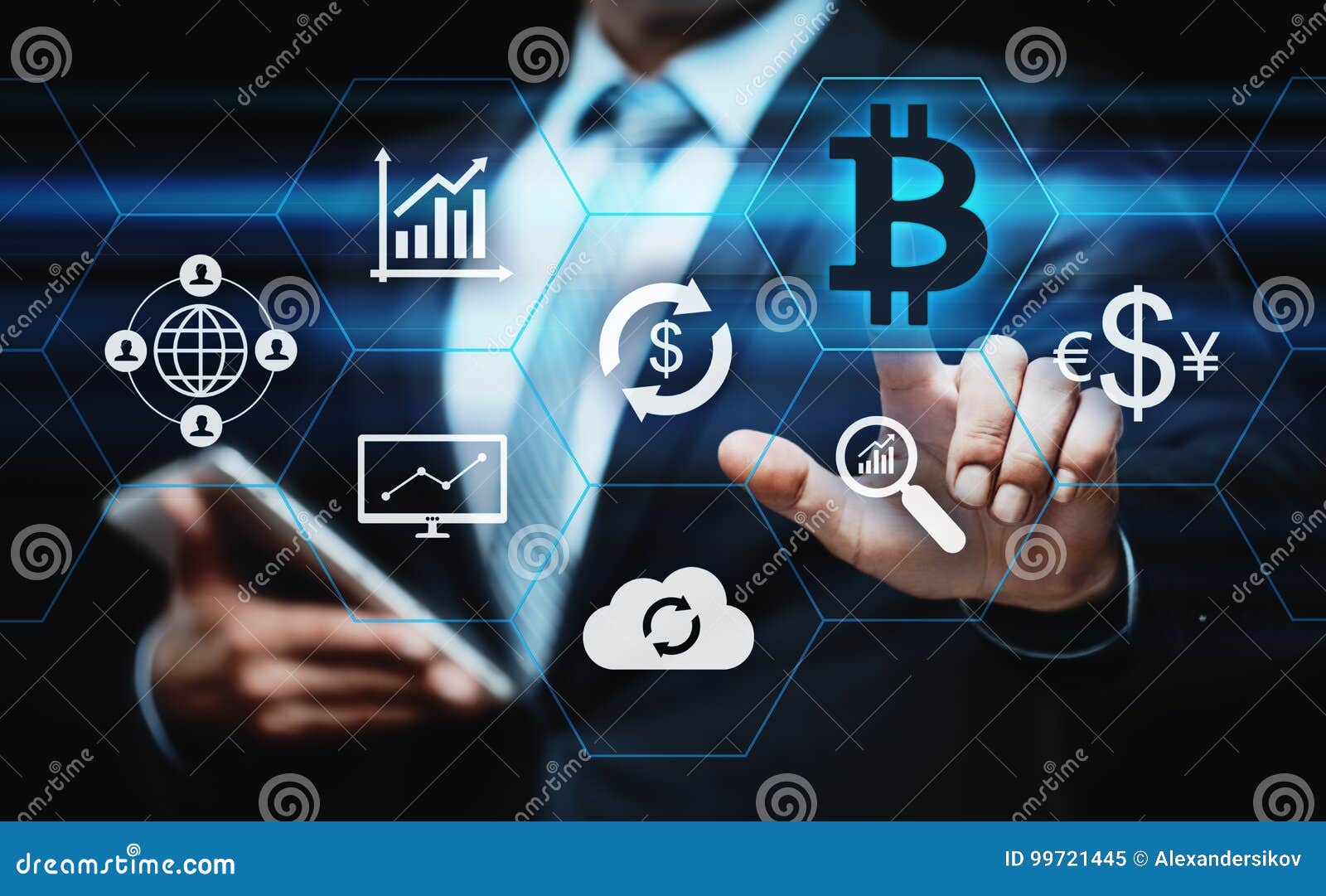 bitcoin cryptocurrency digital bit coin btc currency technology business internet concept