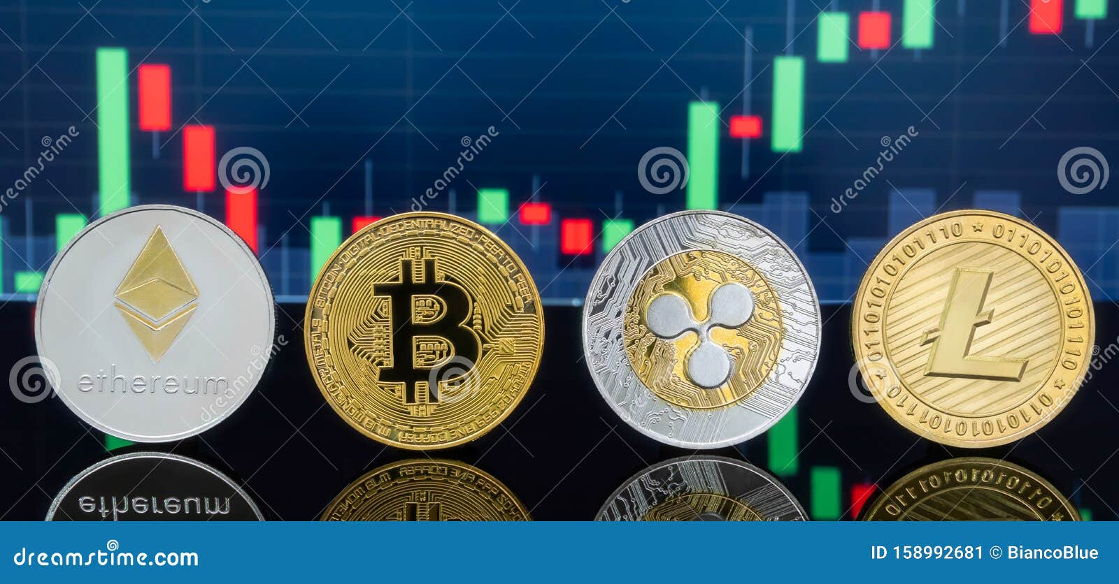 Bitcoin And Cryptocurrency Investing Concept Stock Image ...