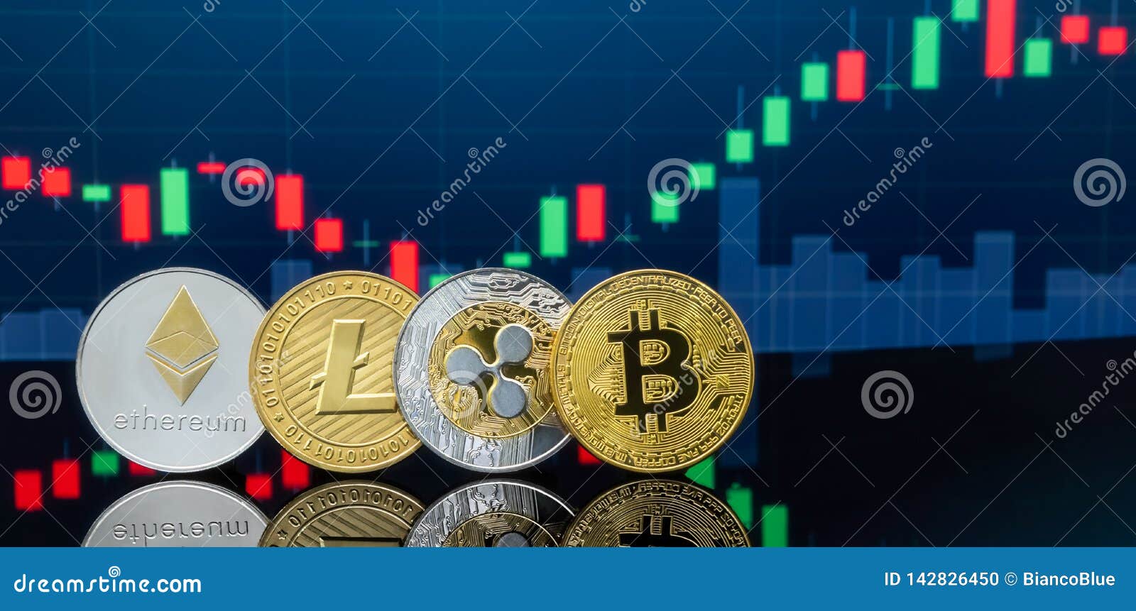 Bitcoin and Cryptocurrency Investing Concept Stock Photo - Image of