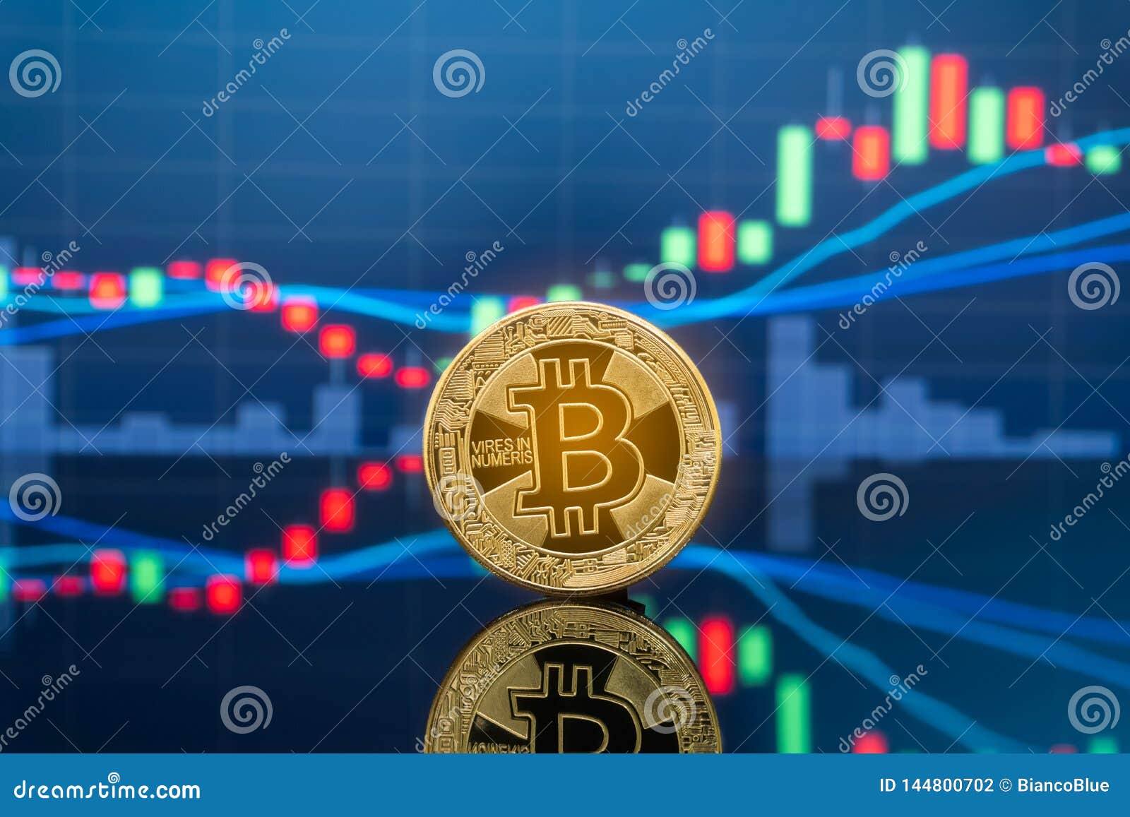 Bitcoin And Cryptocurrency Investing Concept Stock Photo ...
